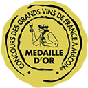 Medalha de ouro Concours des Grands Vins de France à Mâcon