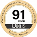 91 pontos Concurso Internacional de Vinos y Licores Vinus
