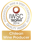 Produtor de Vinho Chileno do Ano pelo International Wine & Spirits Competition 2014