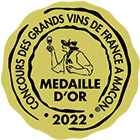 Gold Medal Concours des Grands Vins à Mâcon 2022