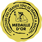 Medalha de ouro Concours des Grands Vins de France à Mâcon