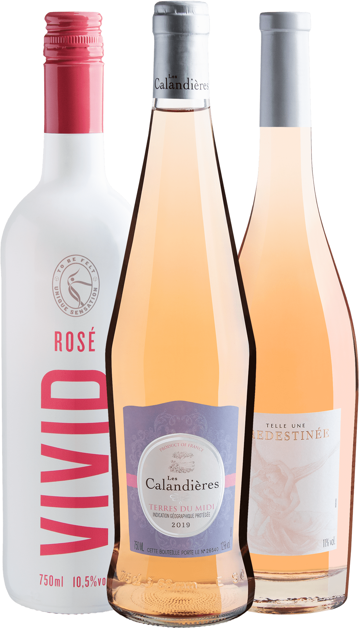 Trio Rosés da França