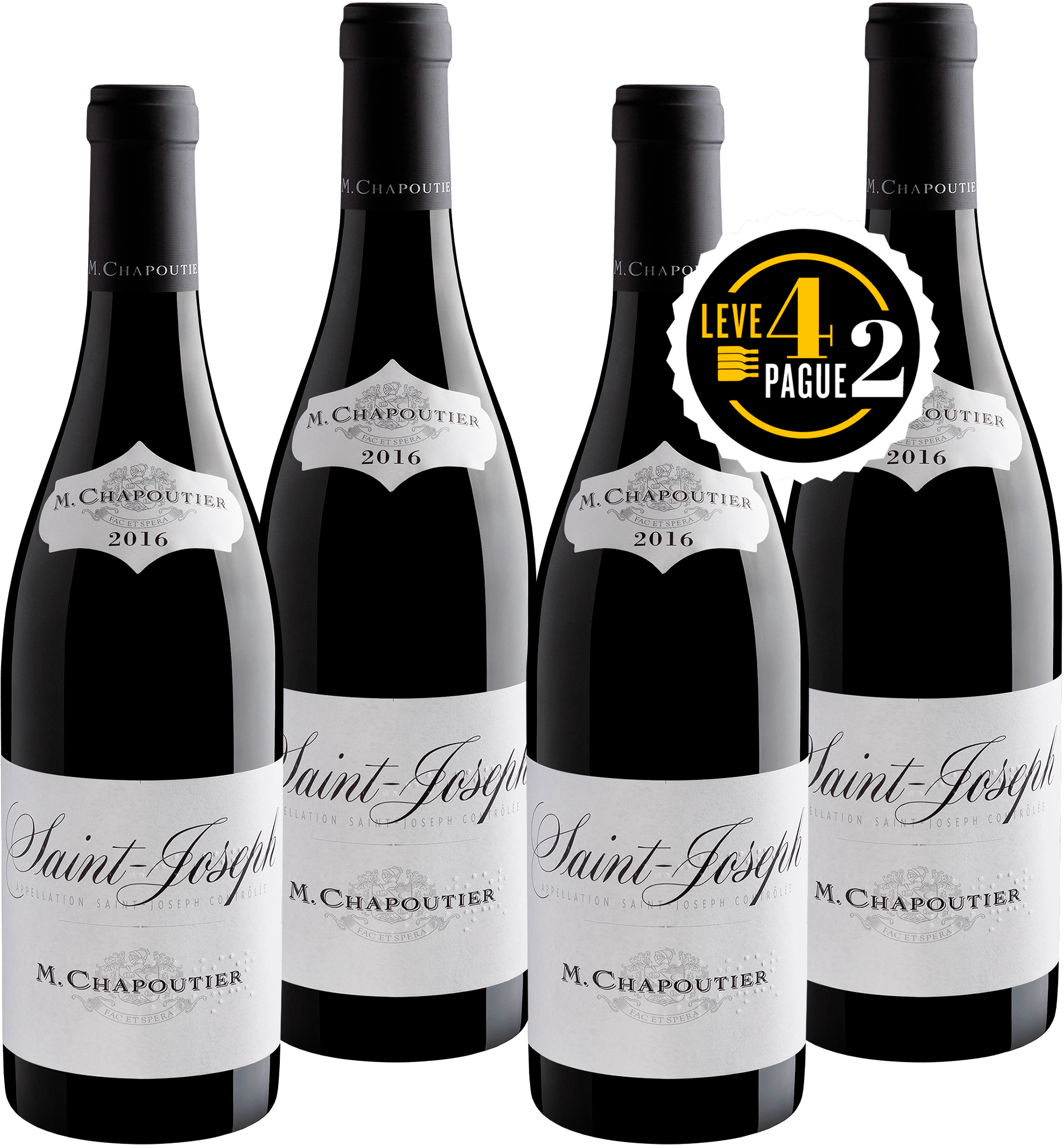 Leve 4, Pague 2: M. Chapoutier Saint-Joseph AOC 2016 | R$224,95 por garrafa