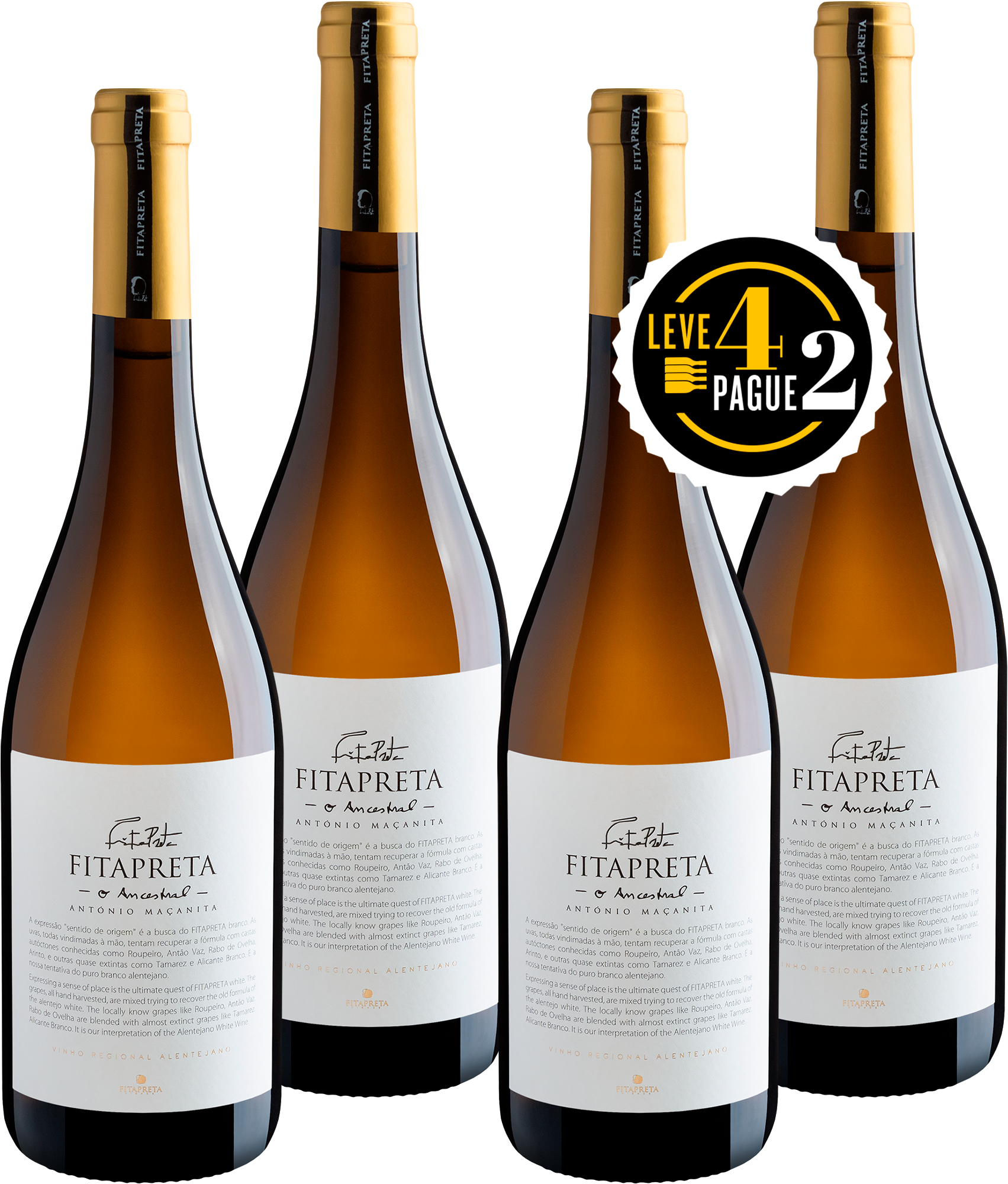 Kit Leve 4 Pague 2: FitaPreta Branco 2019