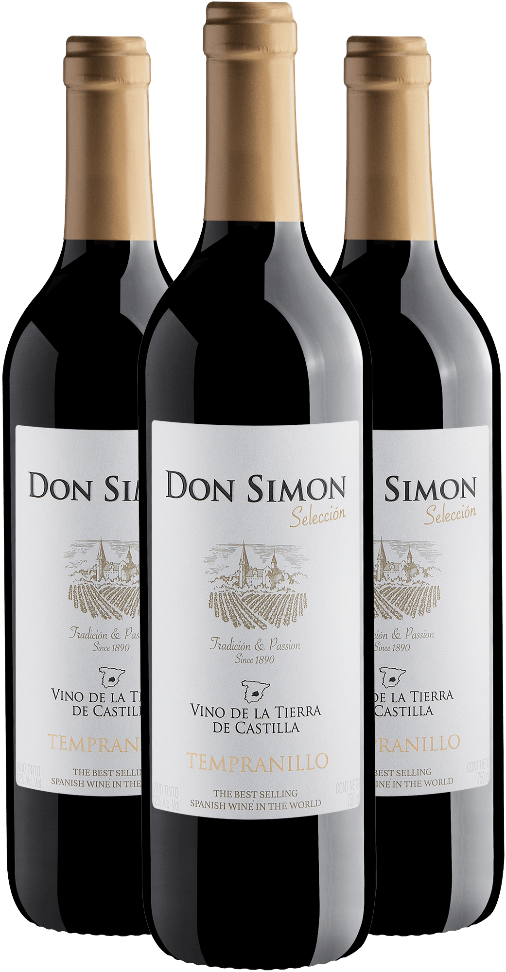 Kit 3 Don Simon Selección Tempranillo por R$99,90
