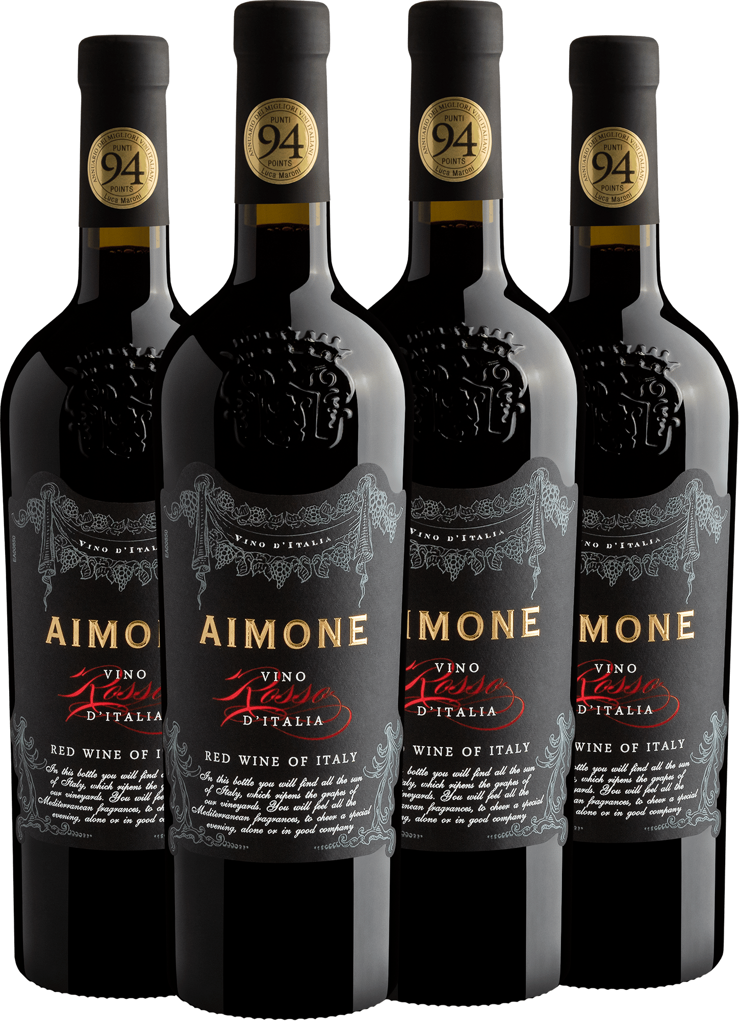 Kit 4 Aimone Vino Rosso d’Italia