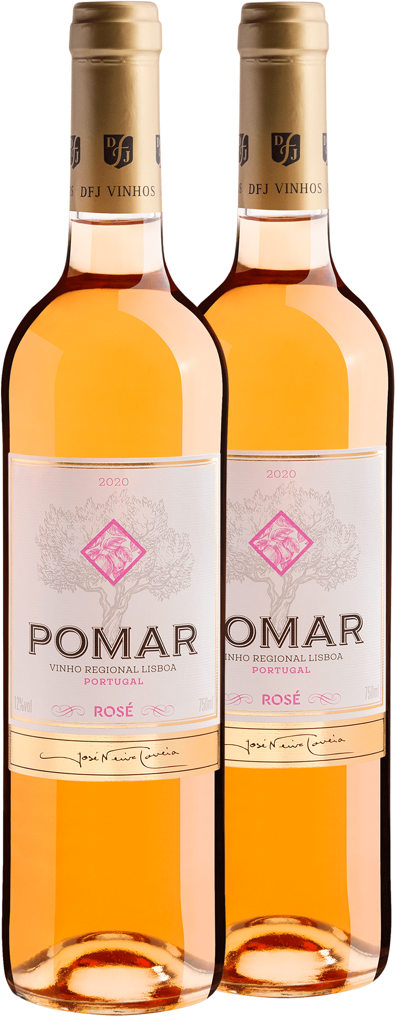 Kit 2 Pomar Rosé Vinho Regional Lisboa por R$39,90 cada garrafa