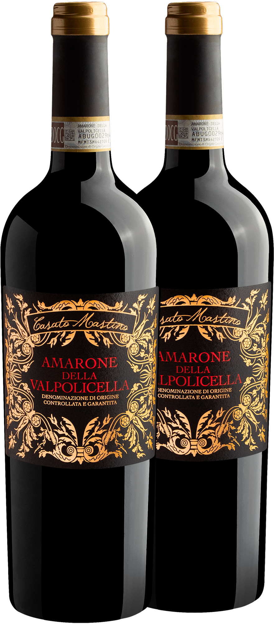 Kit 2 Casato Mastino Amarone della Valpolicella DOCG por R$229,90 cada garrafa