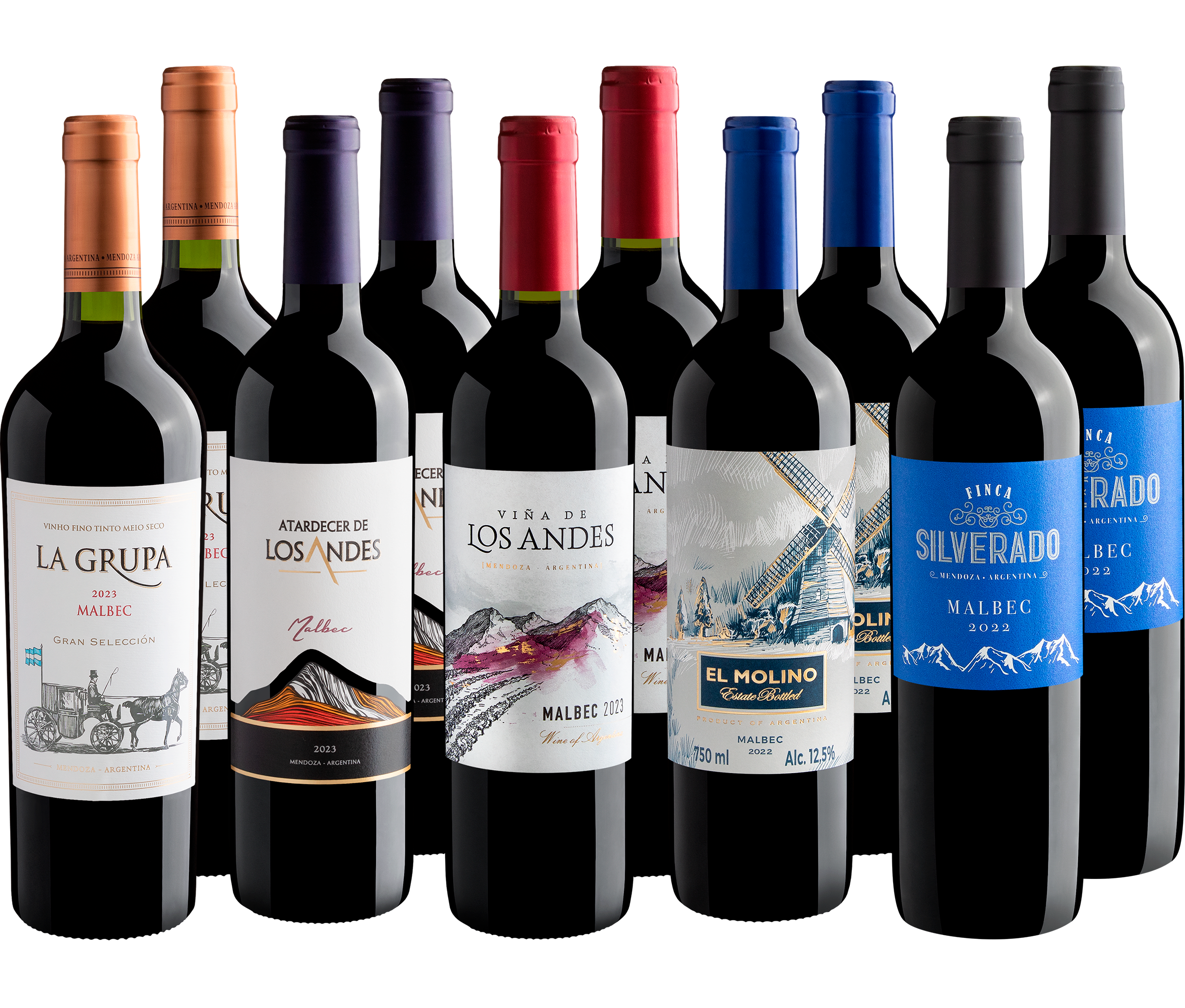 Kit Malbec em Dobro | 10 garrafas por R$29,90 cada + Frete Grátis*