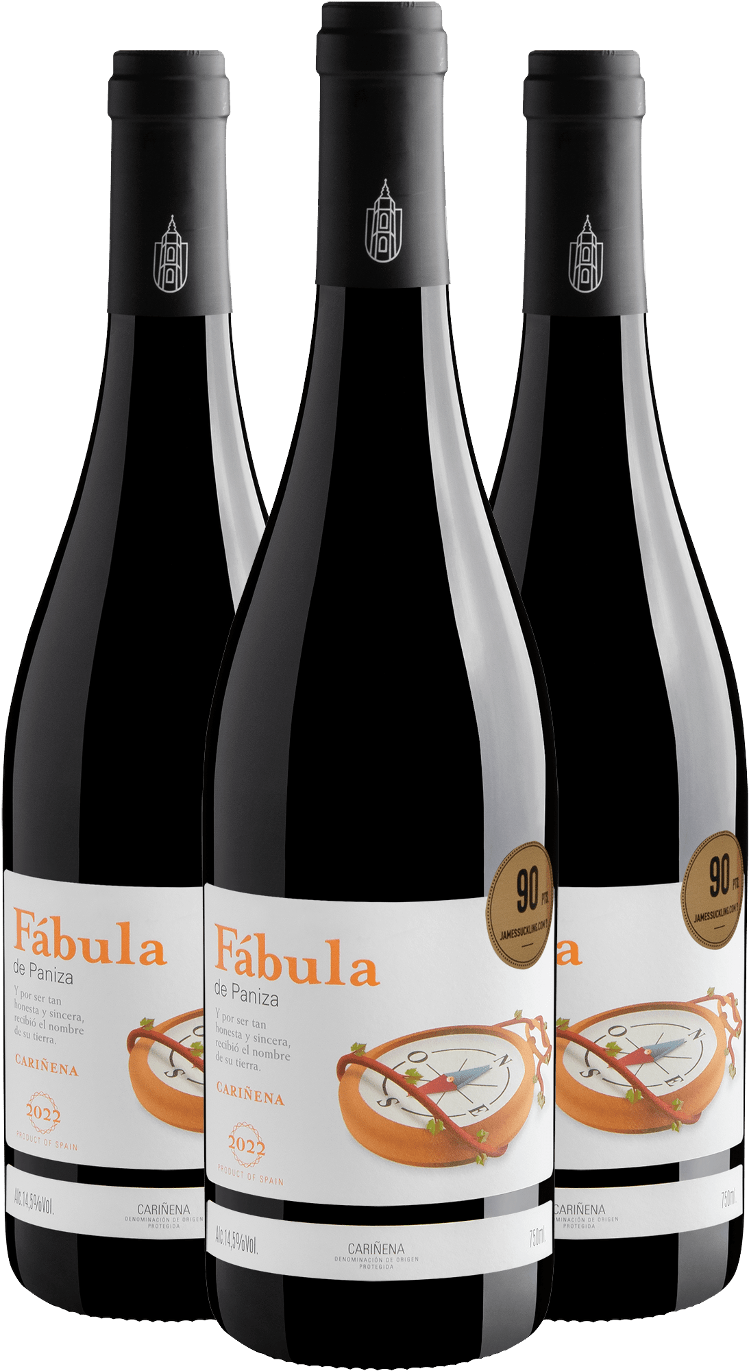 Kit 3 Fábula de Paniza Cariñena DOP por R$59,90 cada garrafa