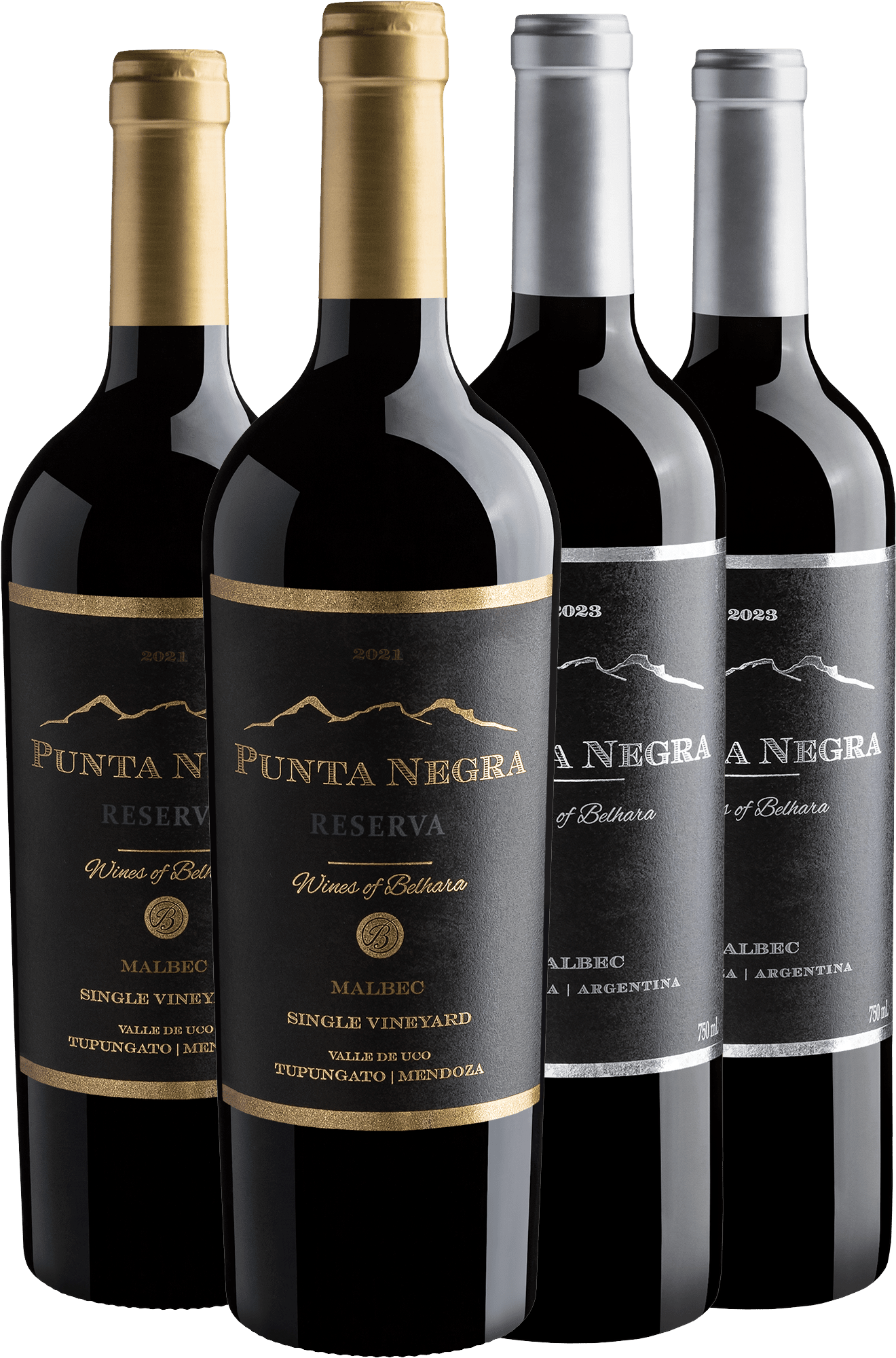 Kit Punta Negra | 2 Reserva Malbec + 2 Malbec