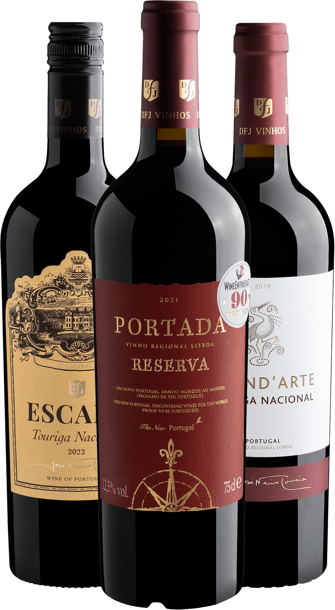 Kit Vinhos Portugueses Premiados por R$64,90 cada garrafa