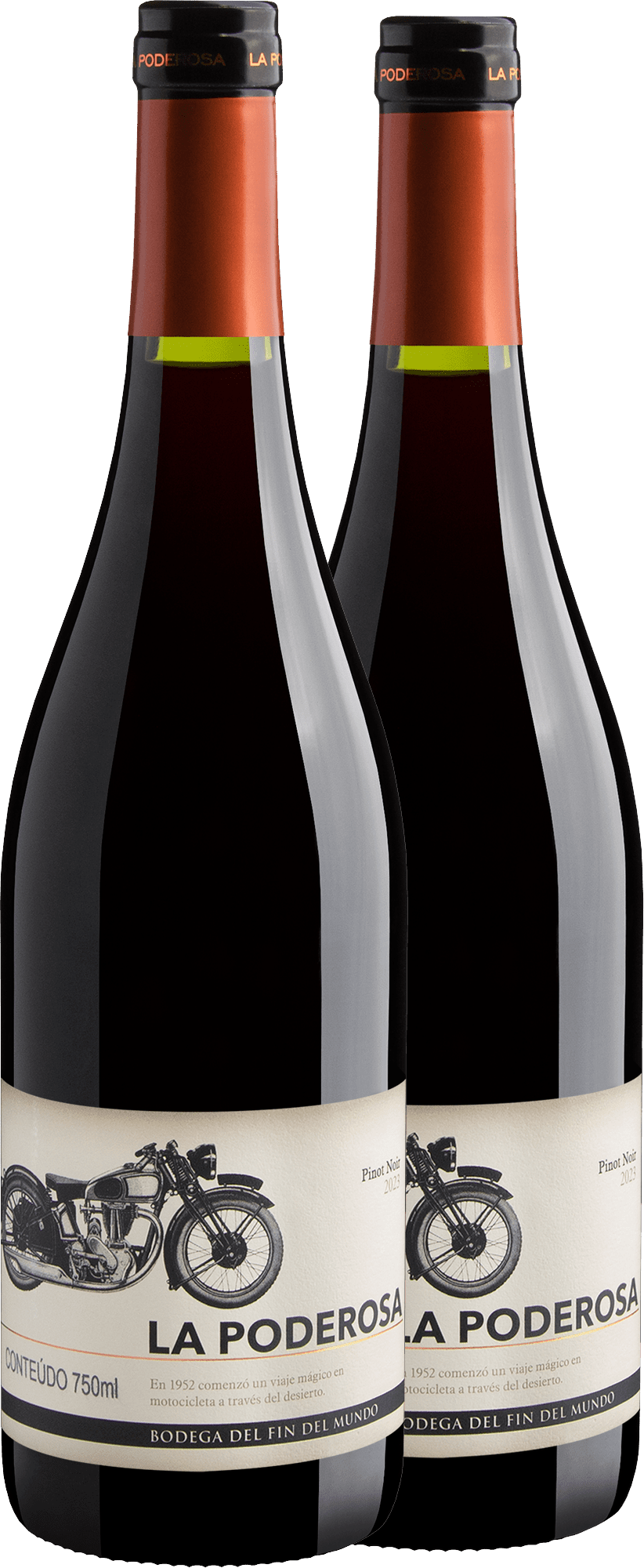 Kit 2 La Poderosa Pinot Noir por R$64,90 cada garrafa