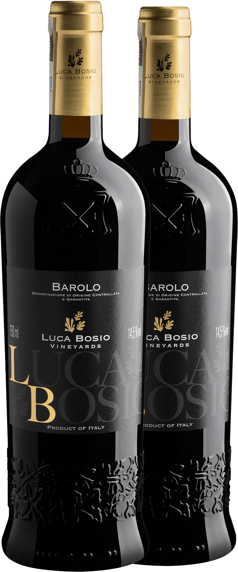 Kit 2 Luca Bosio Vineyards Barolo DOCG por R$229,90 cada garrafa