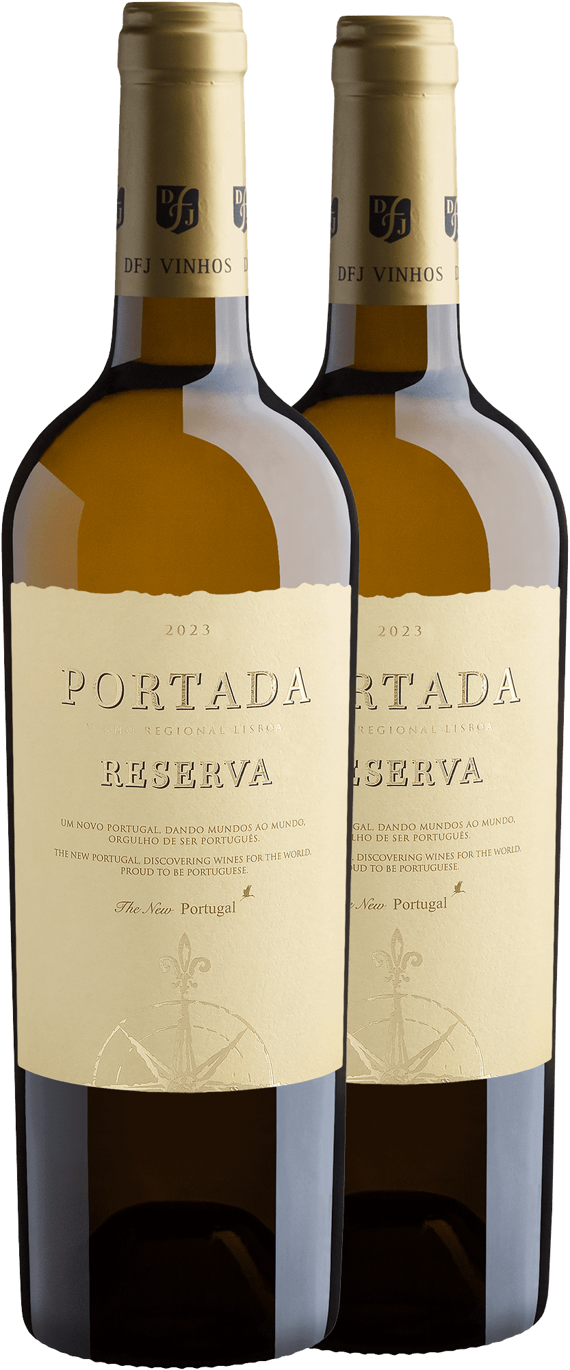 Kit 2 Portada Reserva Branco Vinho Regional Lisboa por R$89,90 cada garrafa