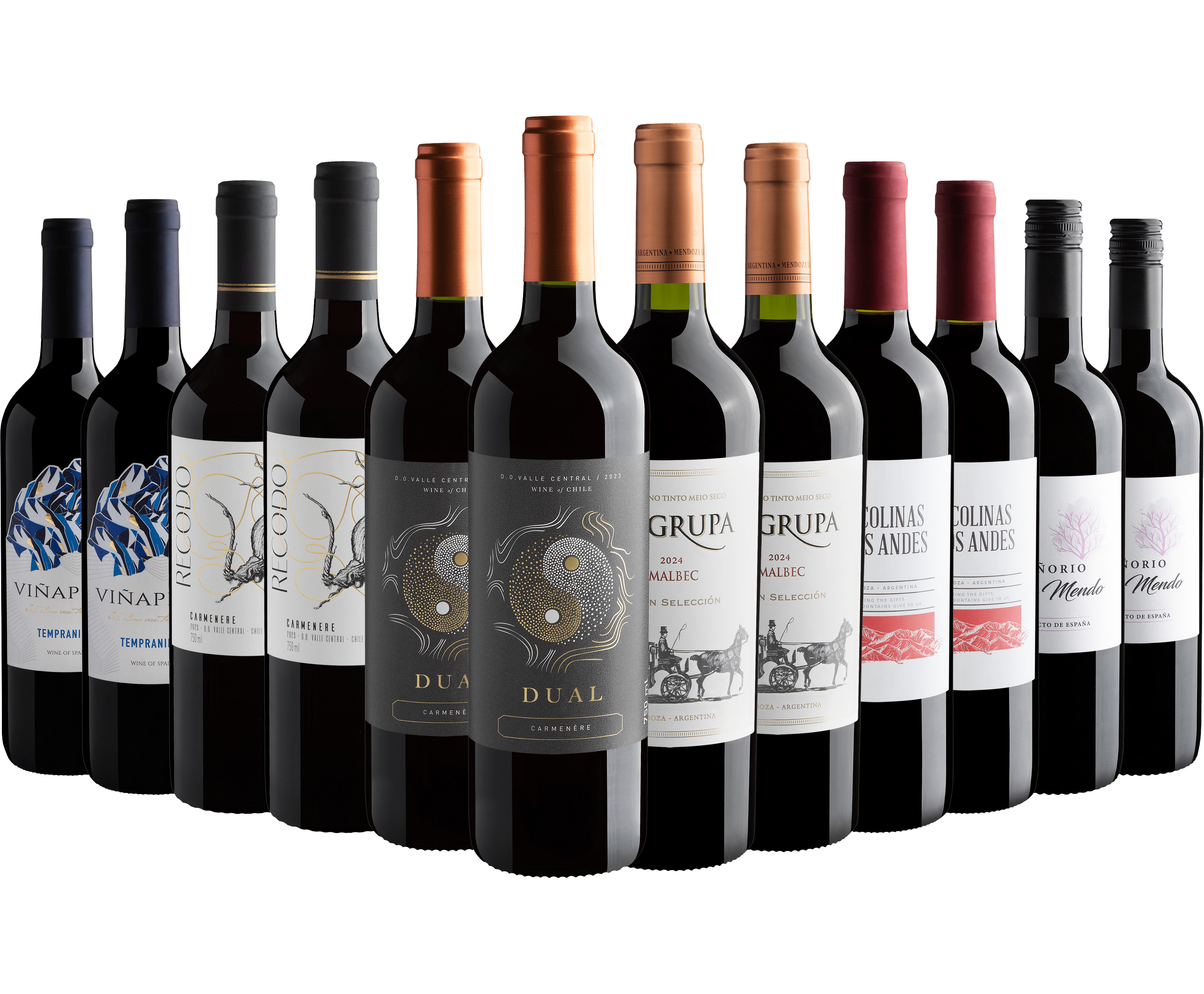 Kit Vinhos Tintos | 12 garrafas por R$23,90 cada*