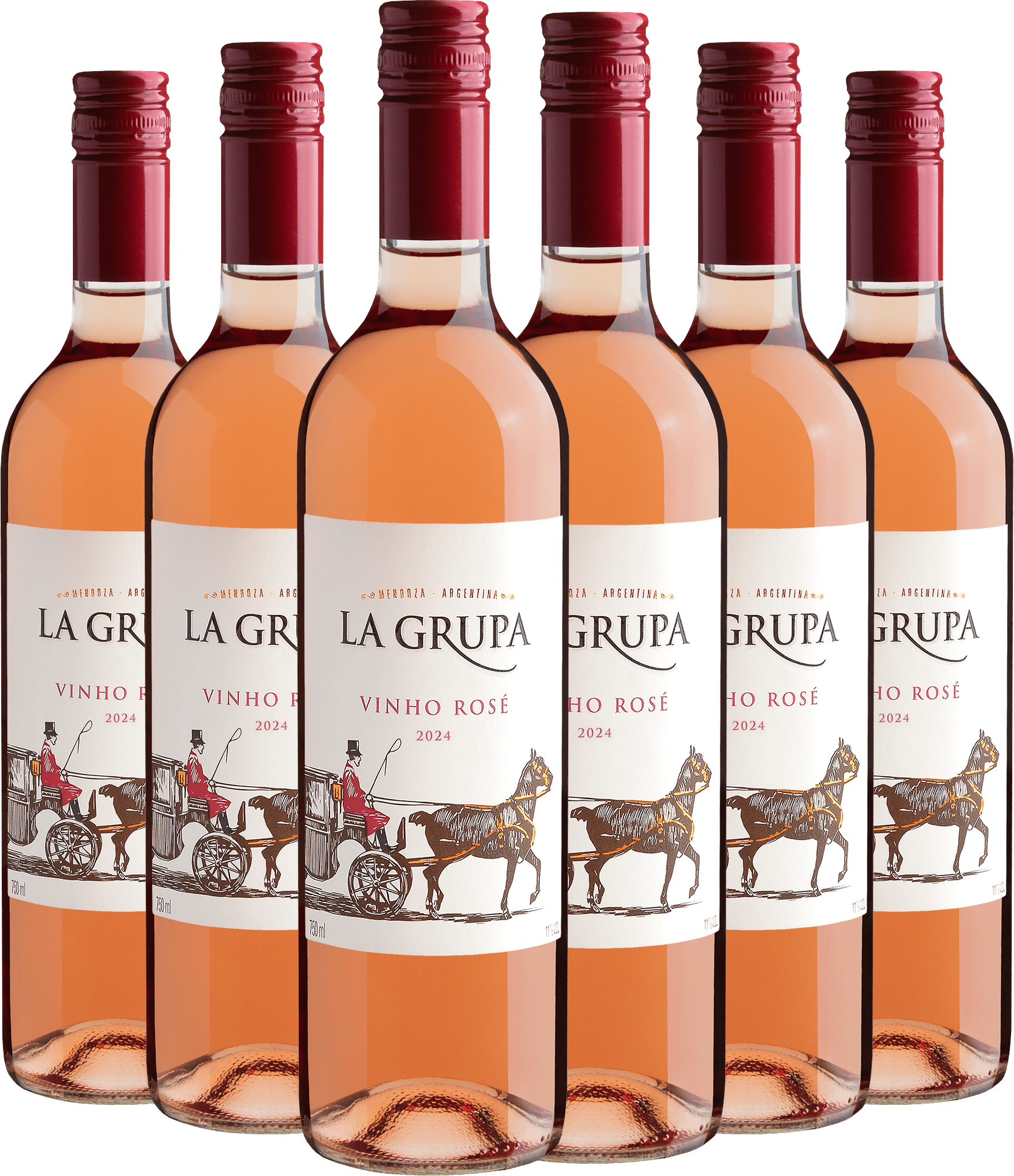 Kit 6 La Grupa Rosé por R$27,90 cada garrafa*