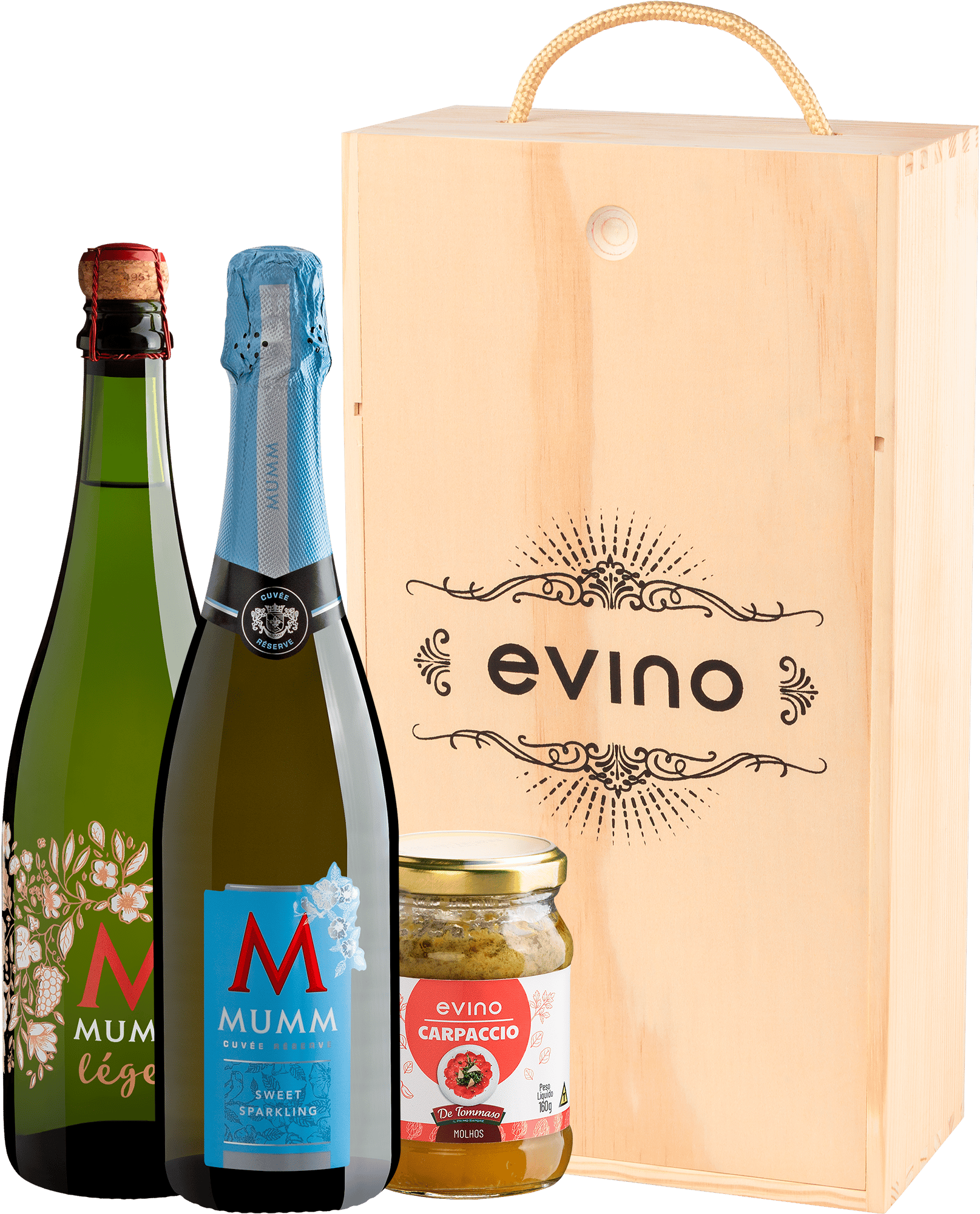 Kit Mumm + Molho de Carpaccio De Tommaso para Presente