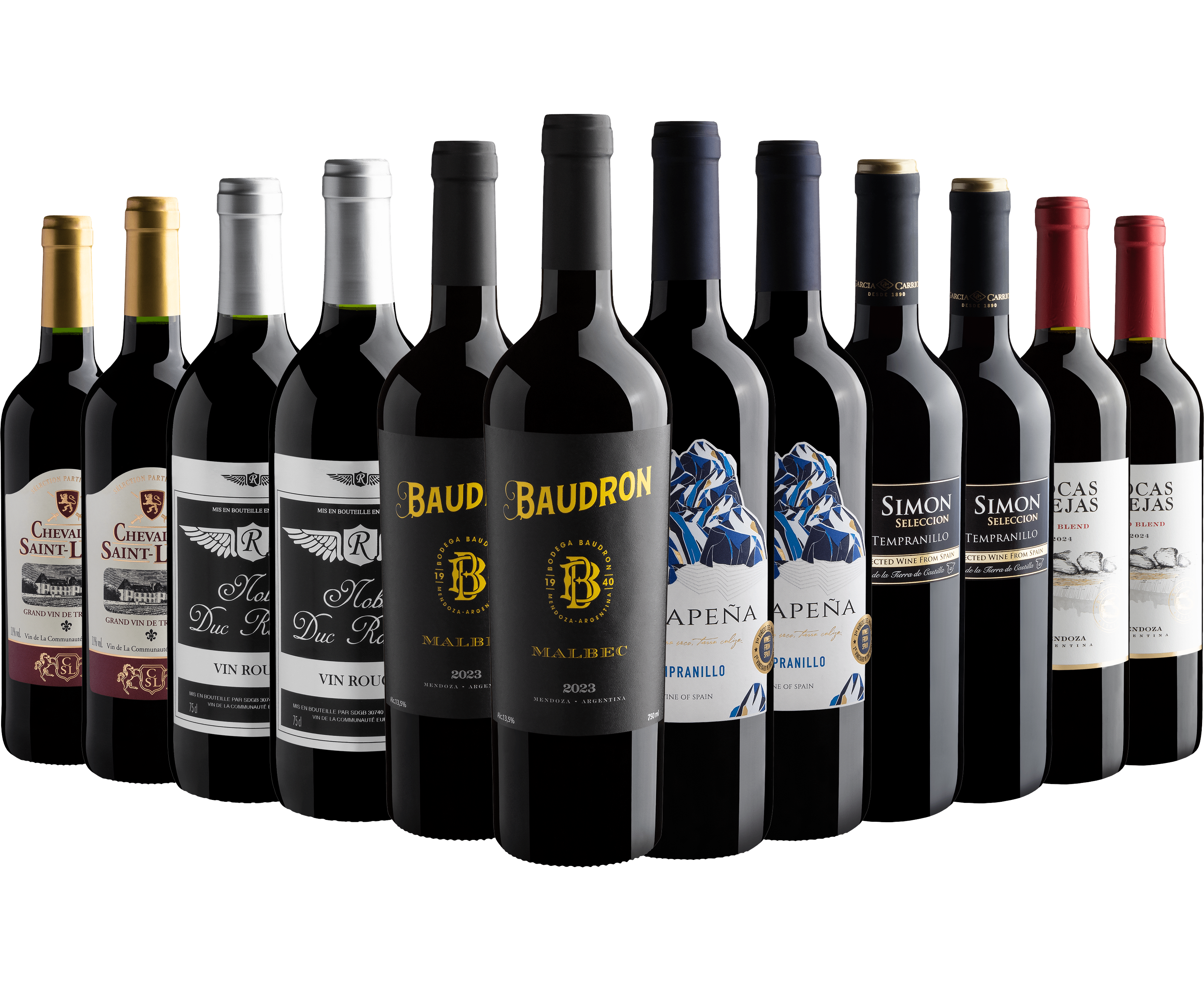Kit Vinhos Tintos | 12 garrafas por R$23,90 cada*