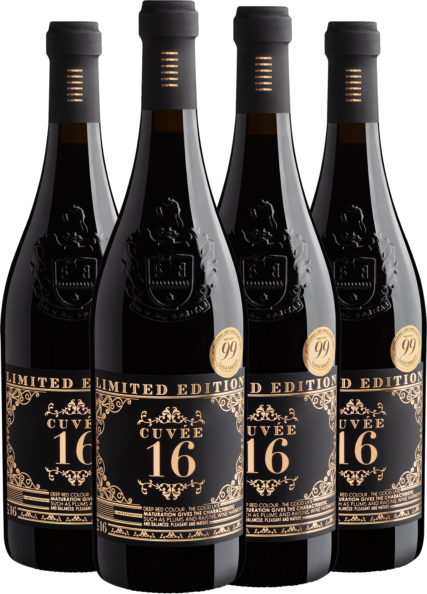 Kit 4 Cuvée 16 Limited Edition Vino Rosso d'Italia