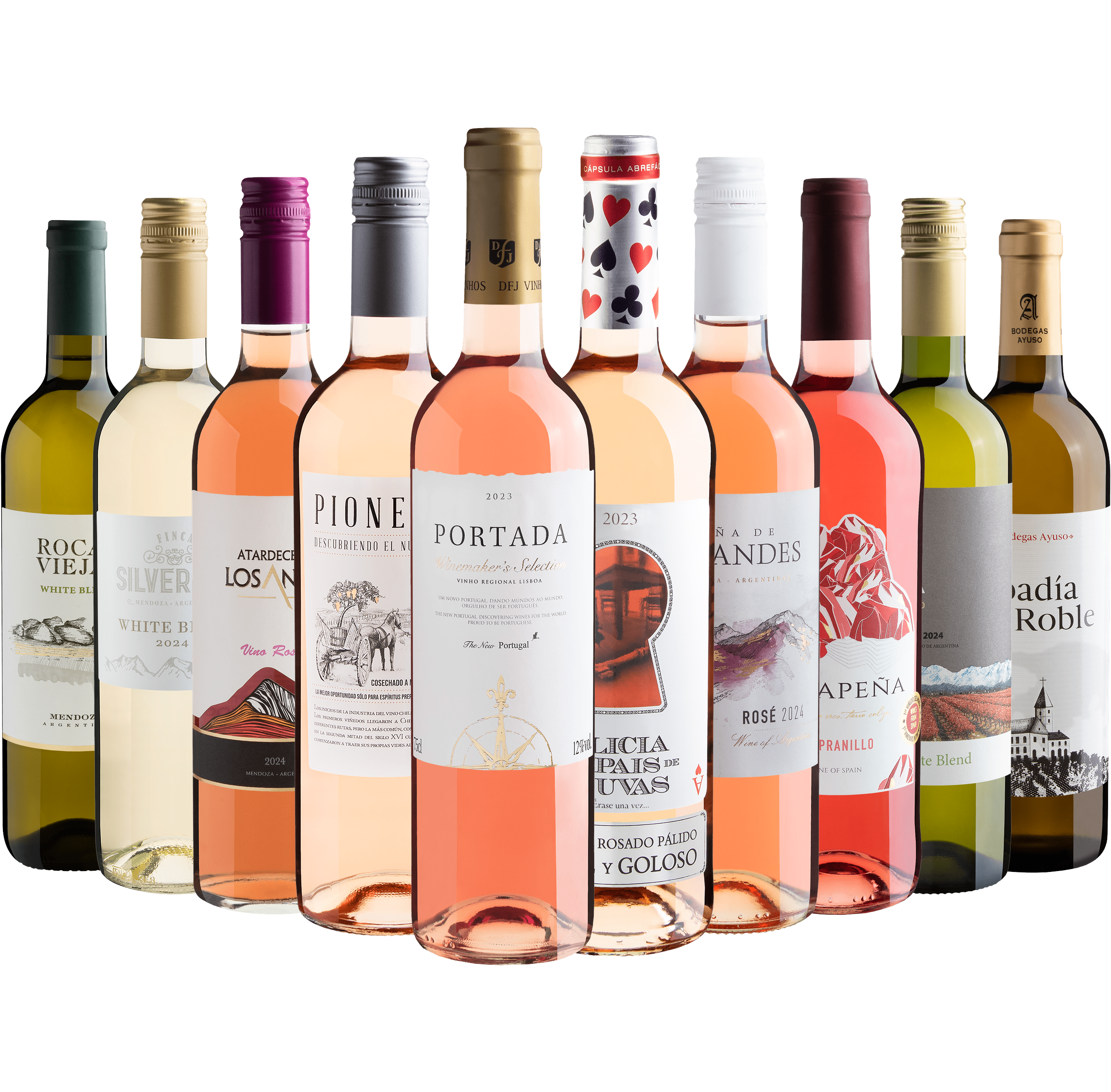Kit Vinhos Refrescantes com Portada e Alice Rosé | 10 garrafas por R$29,90 cada