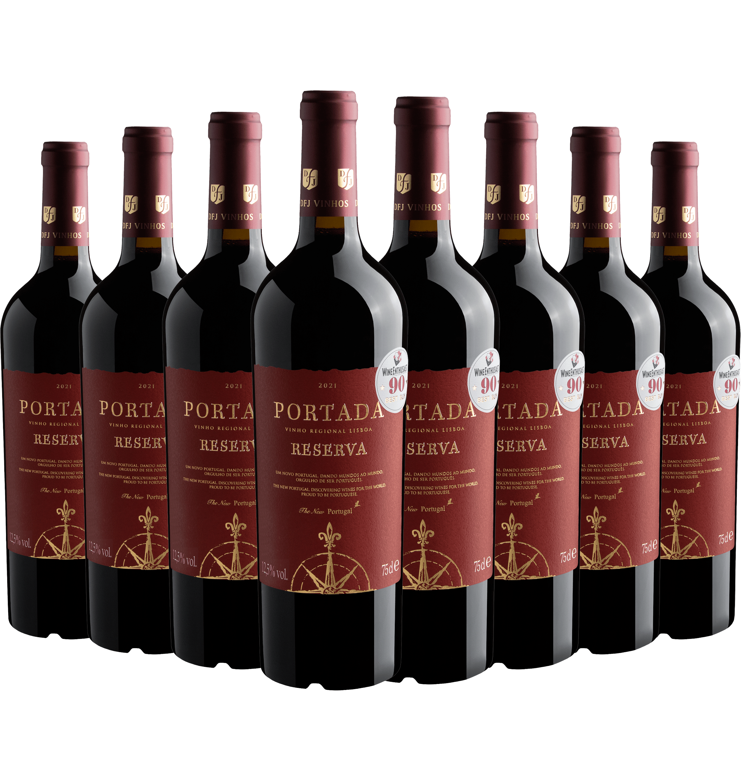 Kit 8 Portada Reserva Vinho Regional Lisboa