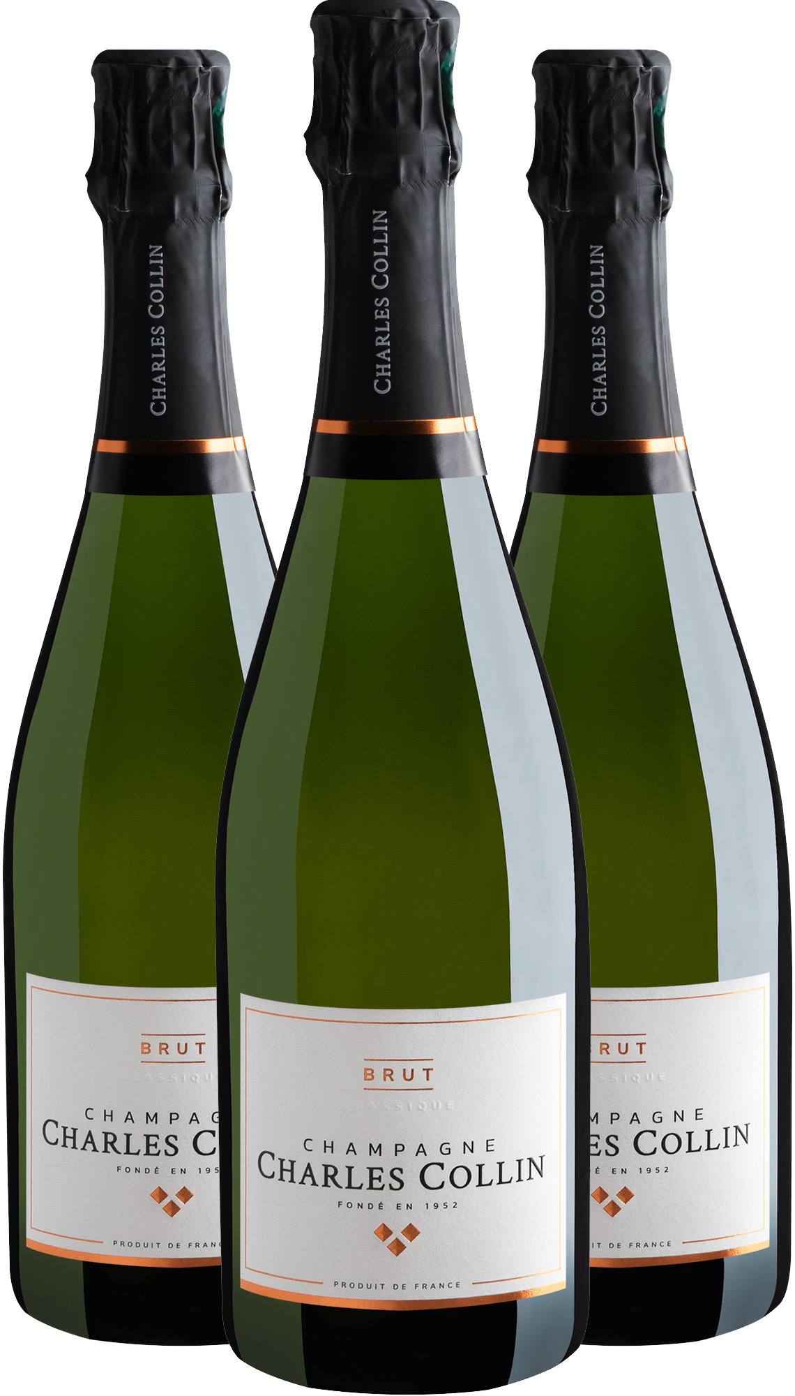 Kit 3 Champagne Charles Collin Classique Brut