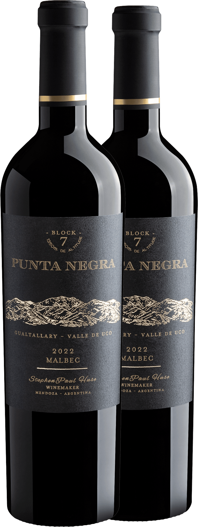 Kit 2 Punta Negra Block 7 Malbec por R$89,90 cada garrafa