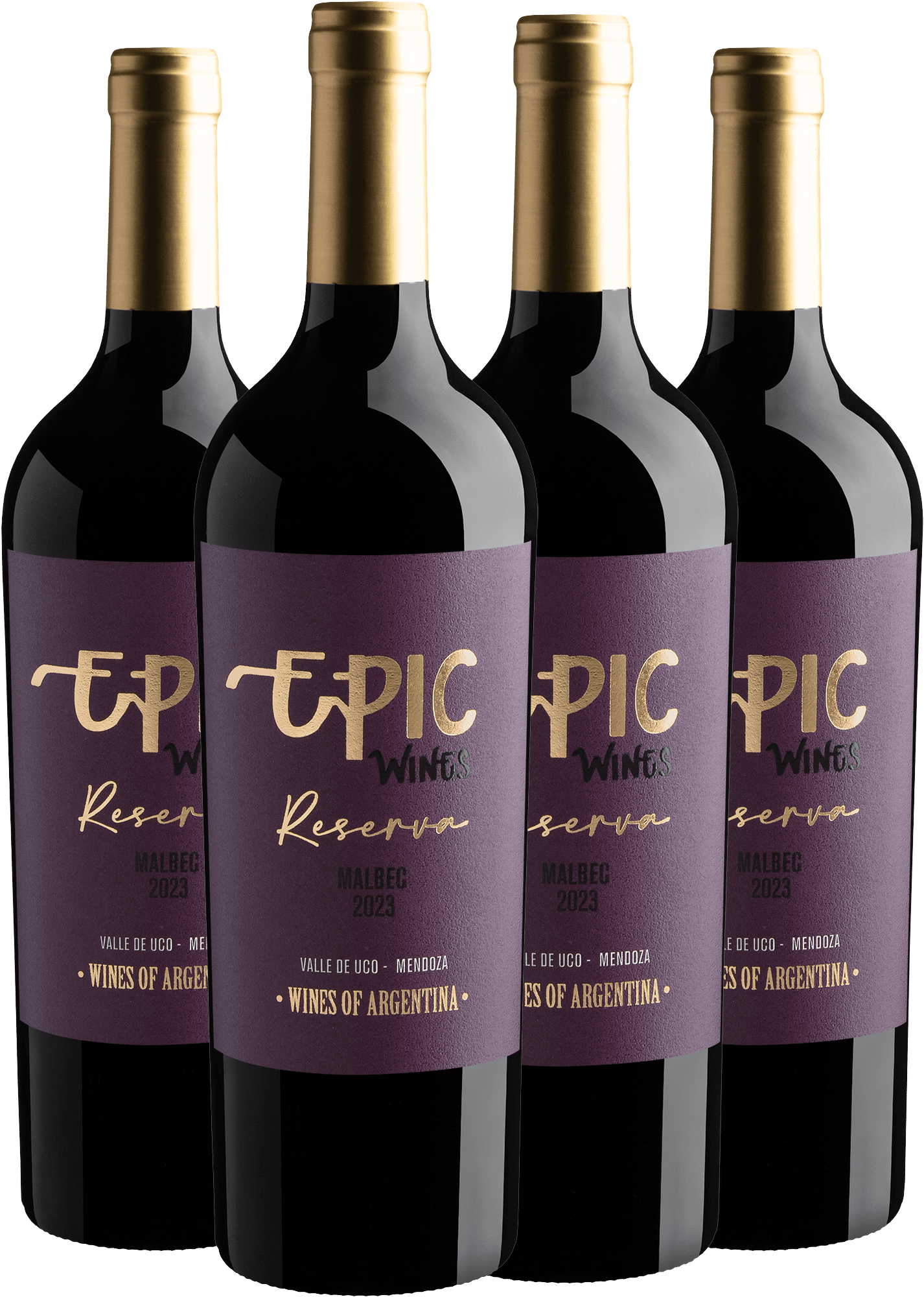 Kit 4 Epic Wines Malbec Reserva + Frete Grátis*