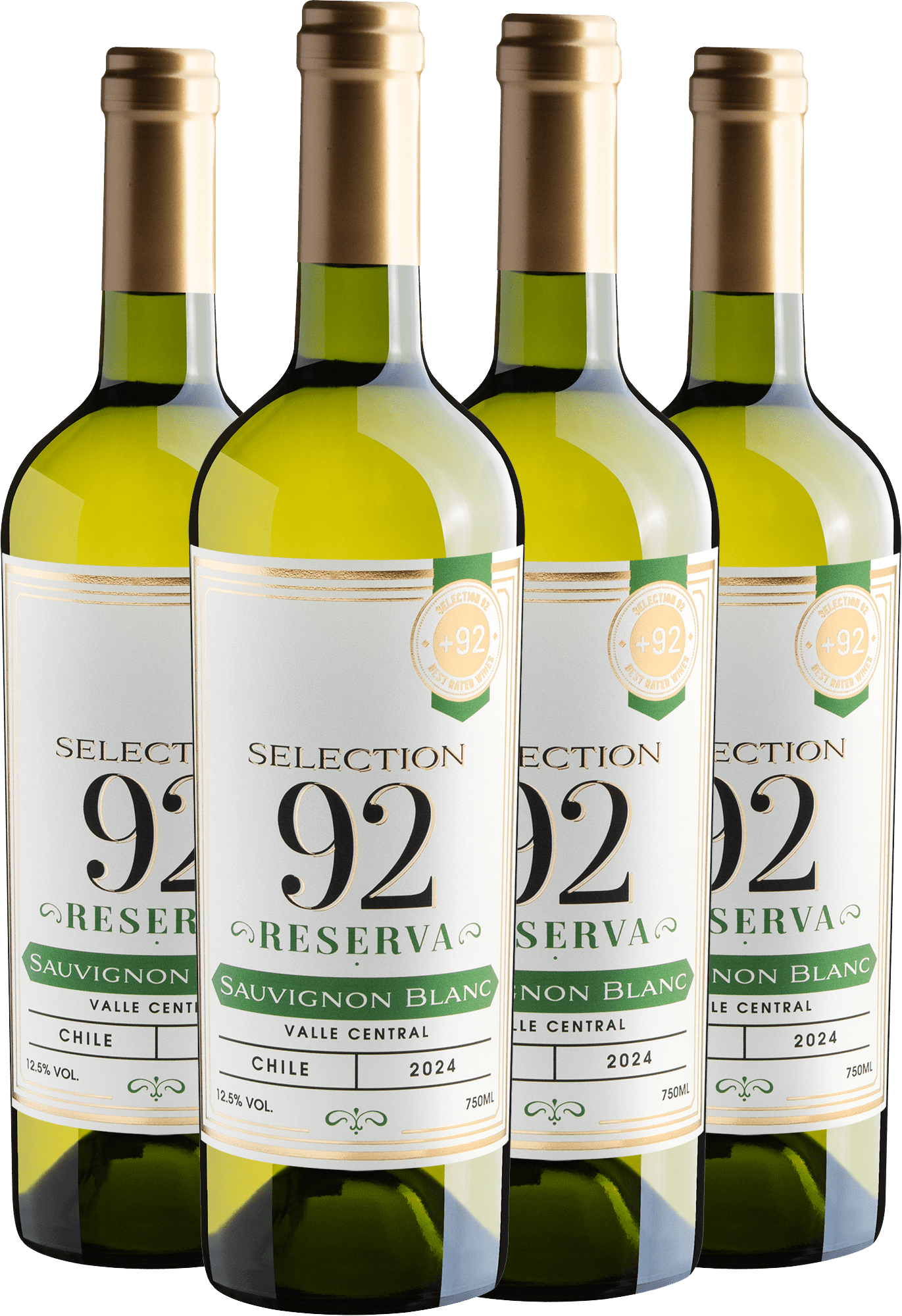 Kit 4 Selection 92 Reserva Sauvignon Blanc por R$29,90 cada garrafa