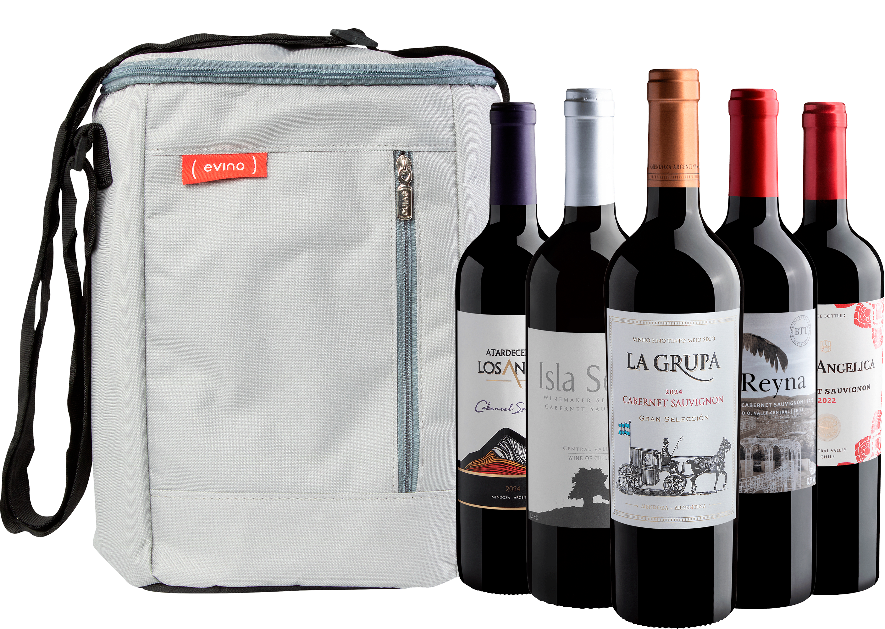 Kit 5 Cabernets Sauvignons Best Sellers + Bolsa Térmica*