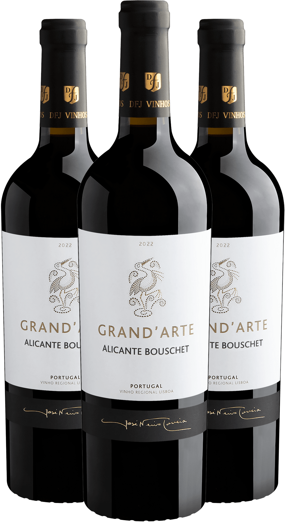 Kit 3 Grand'Arte Alicante Bouschet Vinho Regional Lisboa por R$79,90 cada garrafa