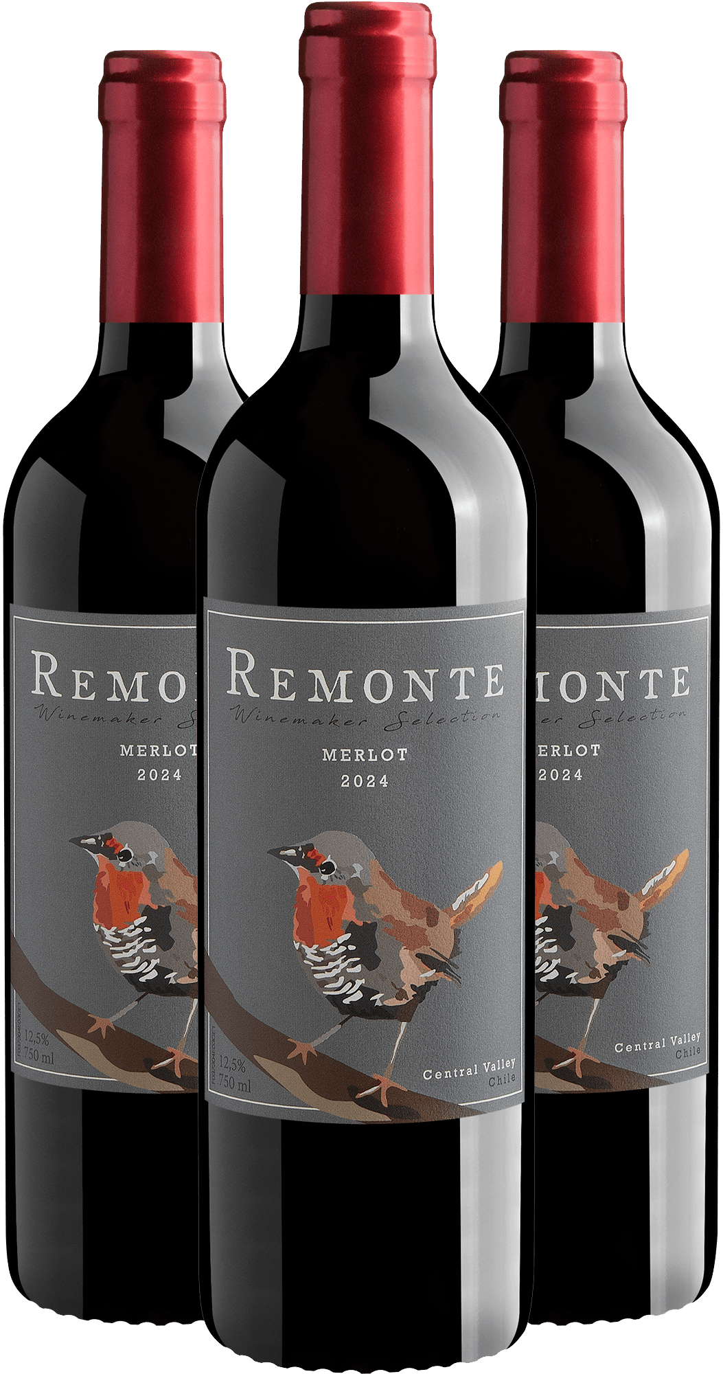 Kit 3 Remonte Winemaker Selection Merlot*