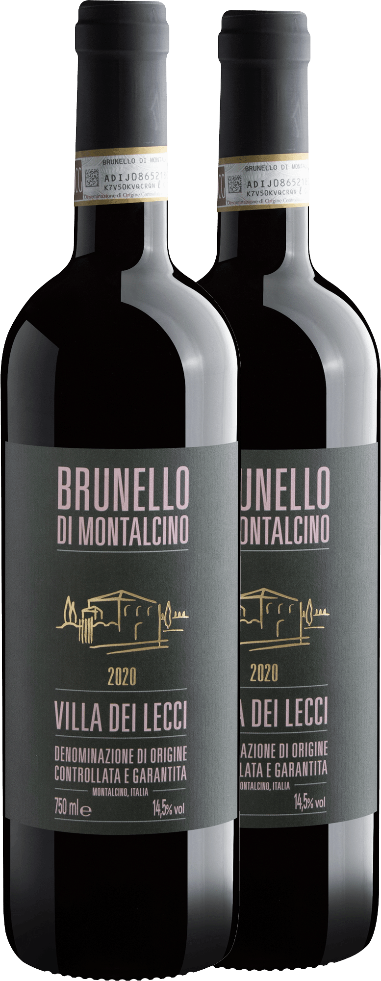 Kit 2 Villa dei Lecci Brunello di Montalcino DOCG R$269,90 cada garrafa