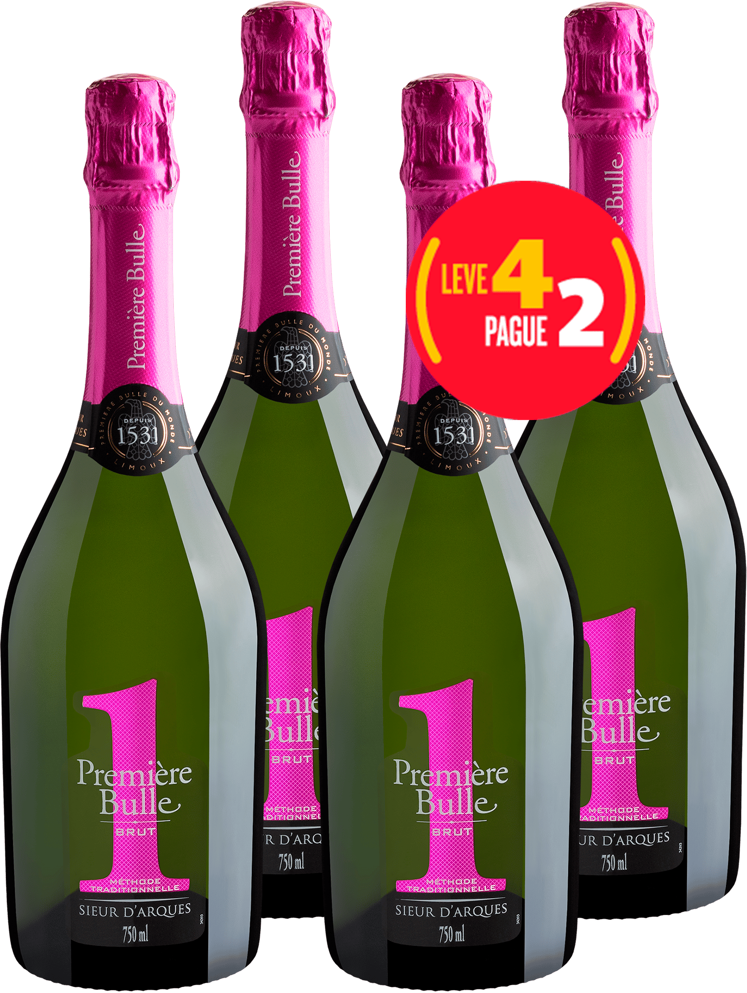 Kit Leve 4 Pague 2 Première Bulle Blanquette de Limoux AOC Brut
