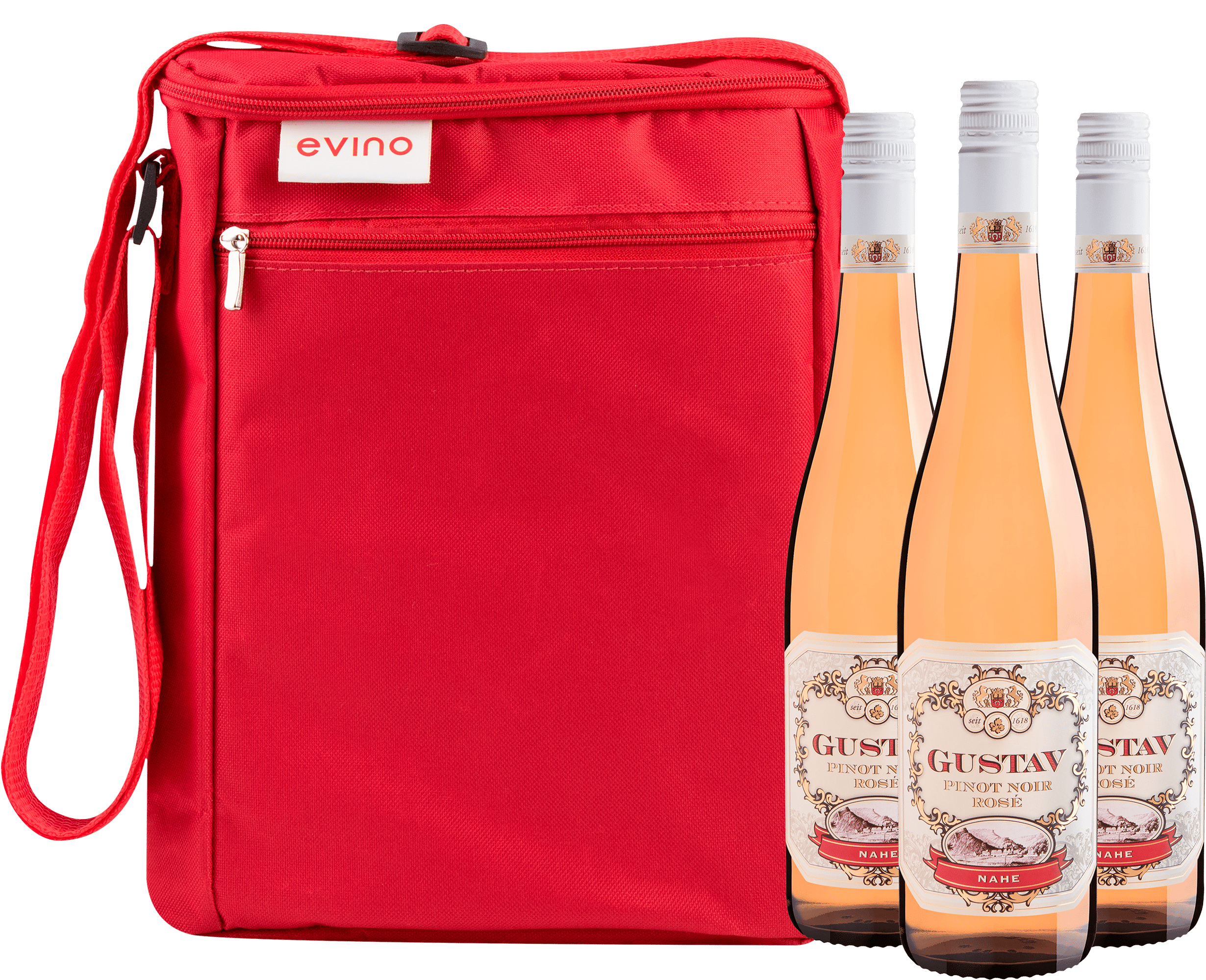 Kit 3 Gustav Pinot Noir Rosé Nahe + Bolsa Exclusiva