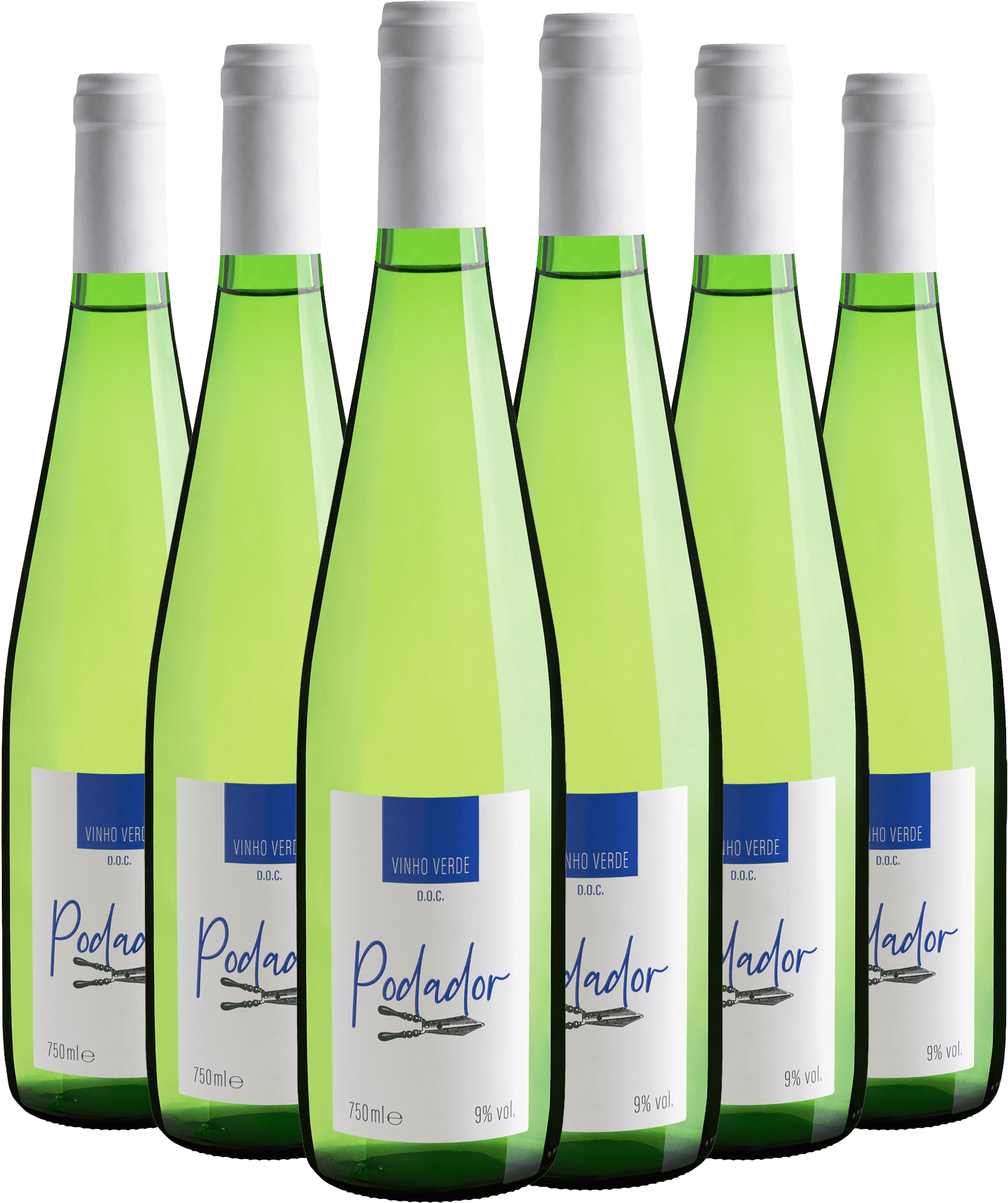 Kit 6 Podador Vinho Verde DOC