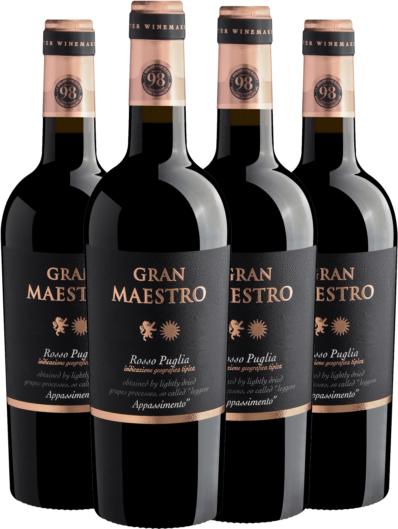 Kit 4 Gran Maestro Rosso Appassimento Puglia IGT