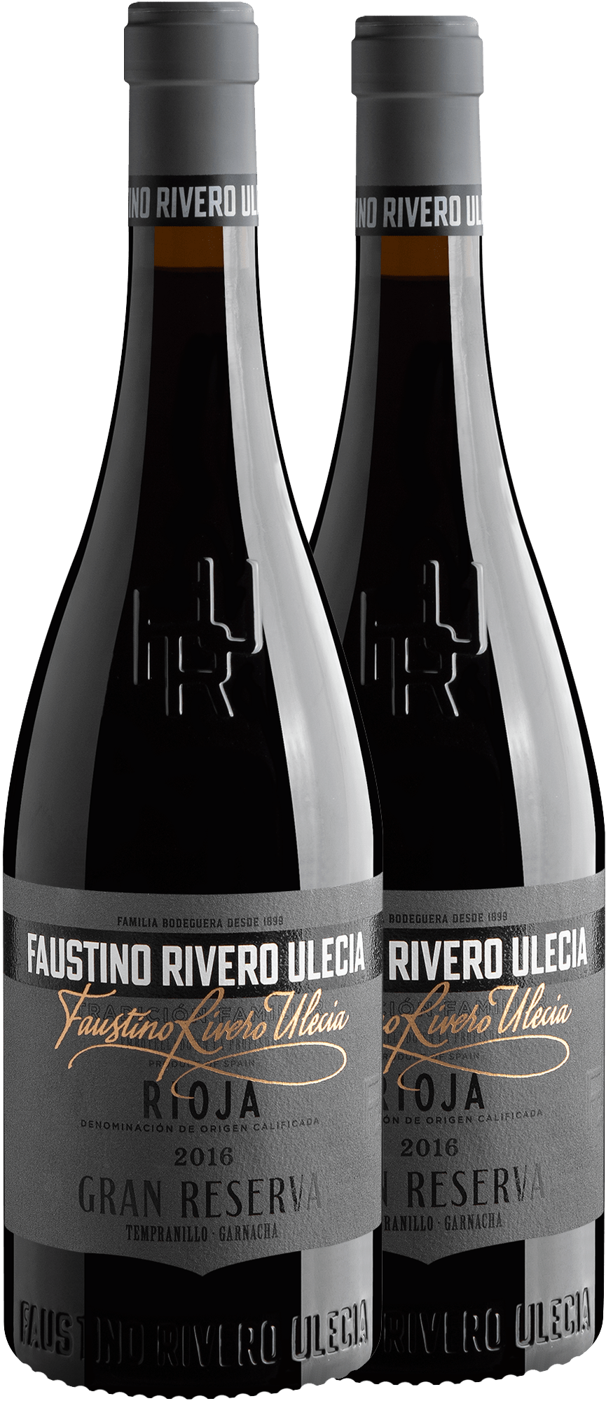 Kit 2 Faustino Rivero Ulecia Gran Reserva Tempranillo-Garnacha Rioja DOCa