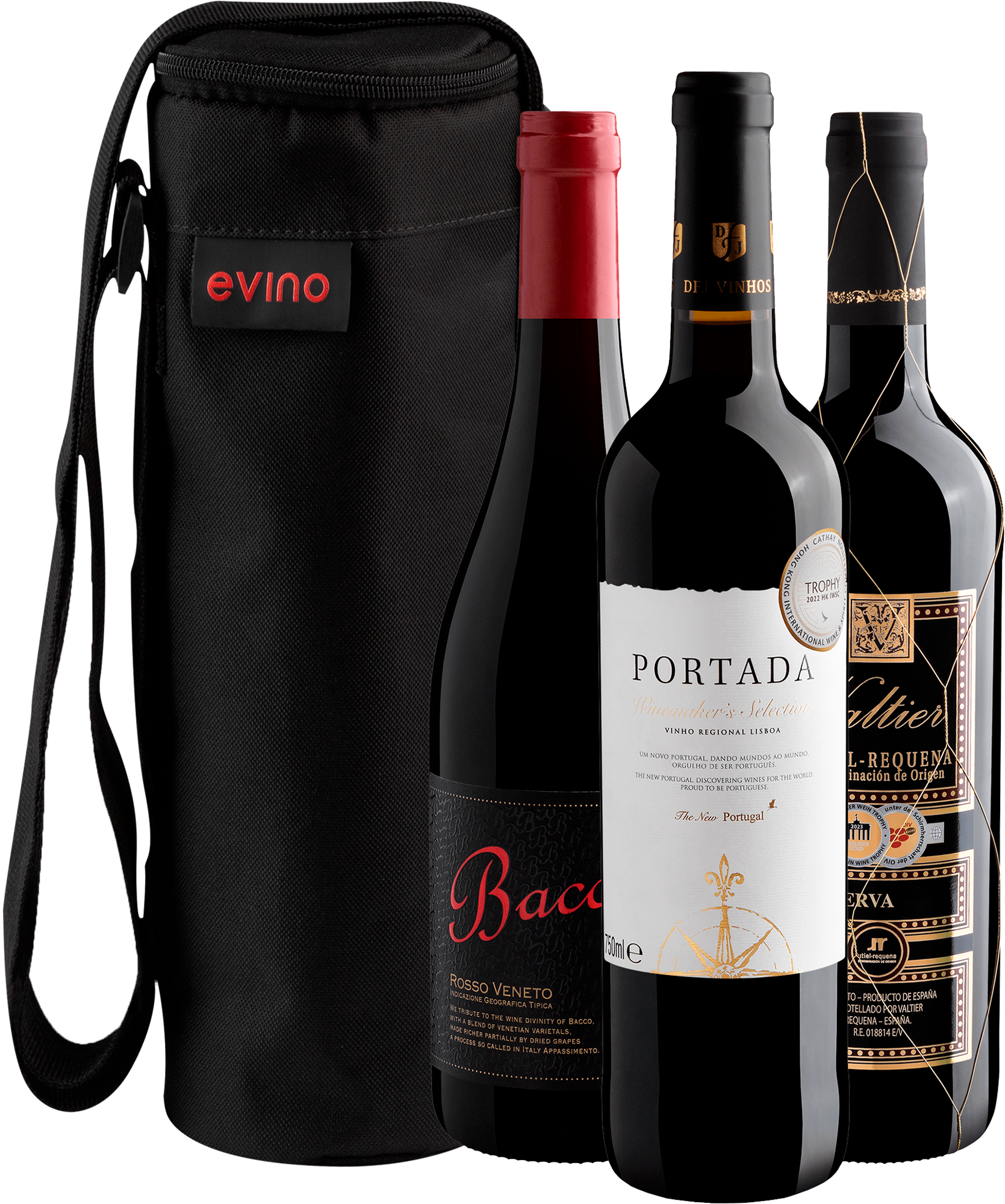Kit 3 Vinhos Premiados + Bolsa Exclusiva