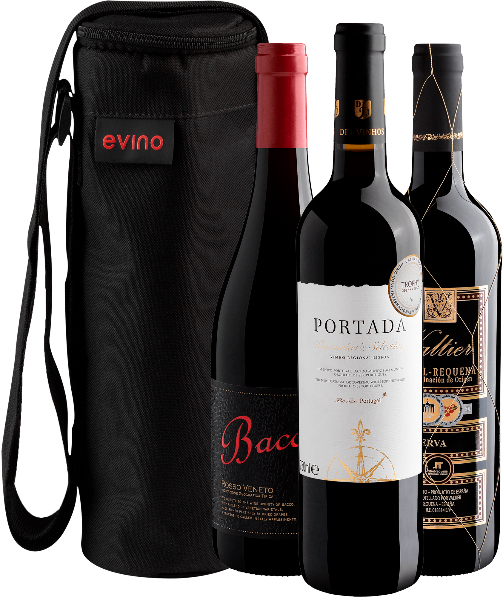 Kit 3 Vinhos Tintos Premiados + Bolsa Exclusiva