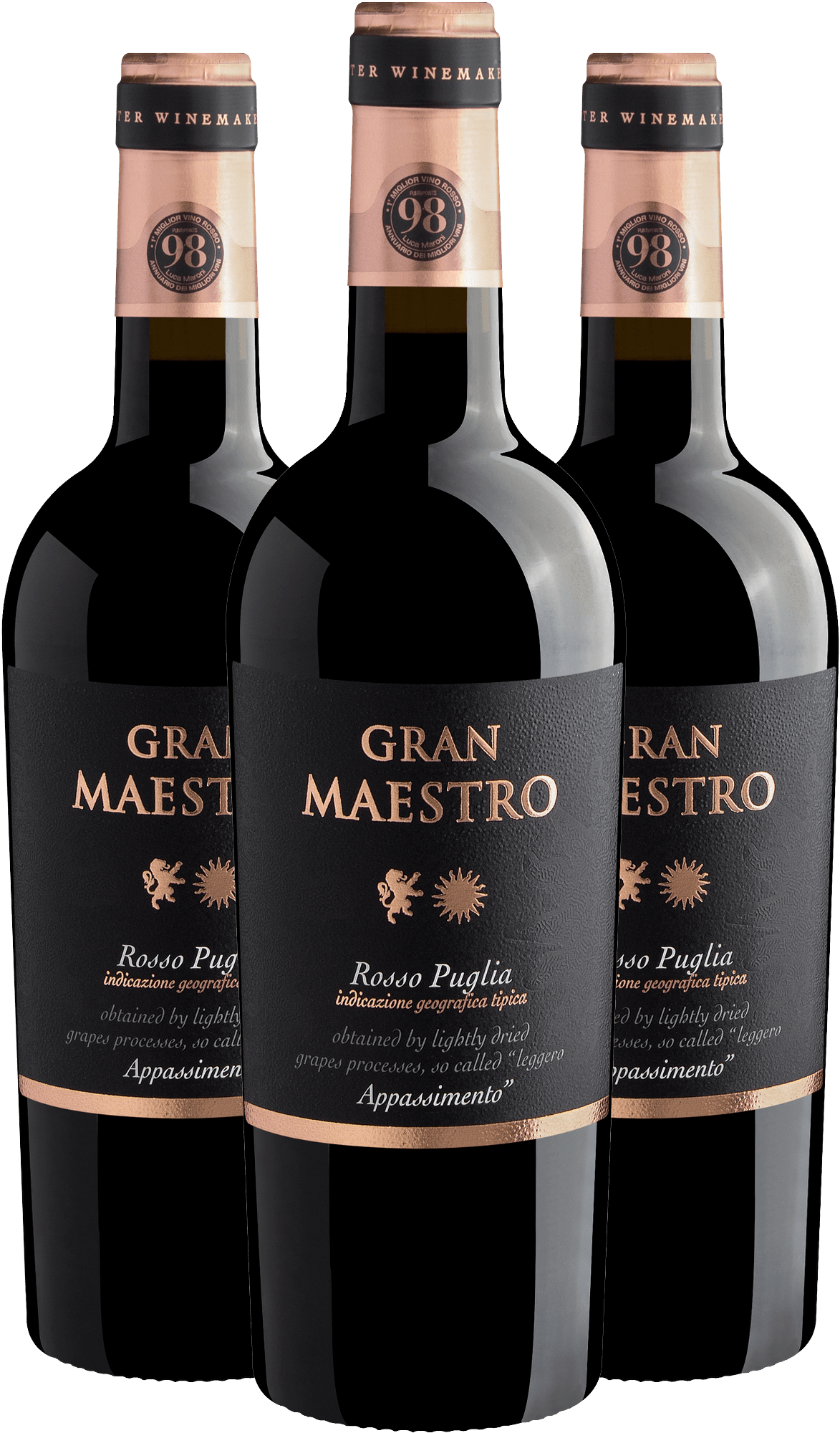 Kit 3 Gran Maestro Rosso Appassimento Puglia IGT