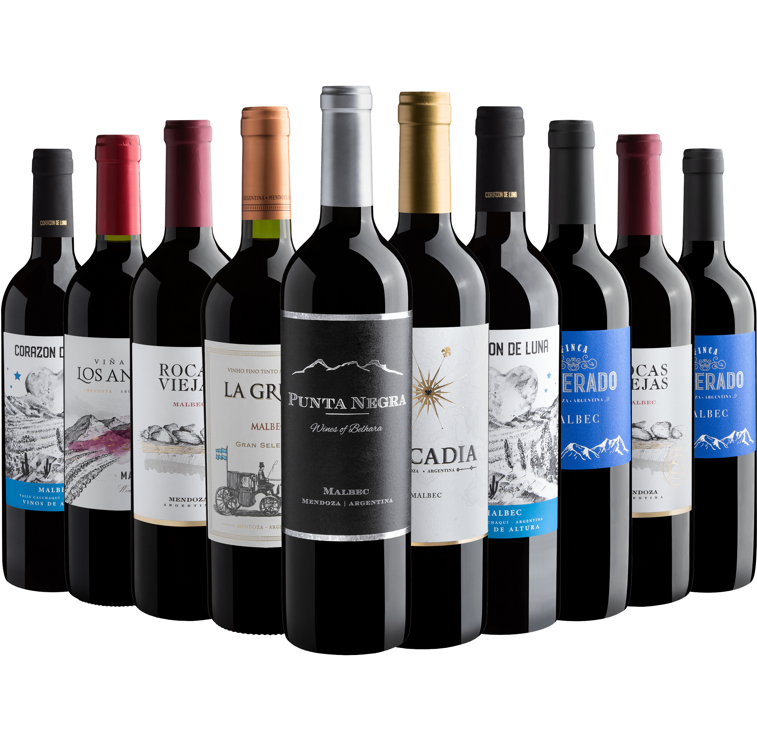 Kit 10 Malbecs com Punta Negra por R$28,90 cada garrafa*