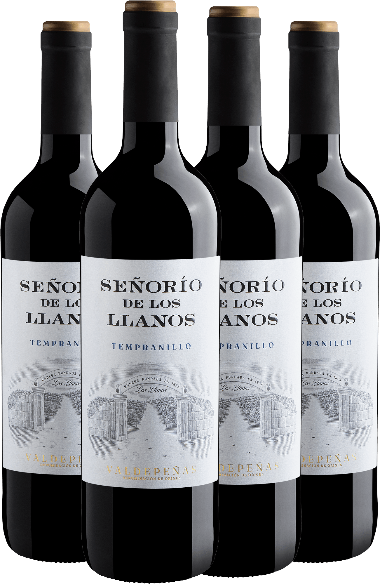 Kit 4 Señorio de los Llanos Tempranillo Valdepeñas D.O.