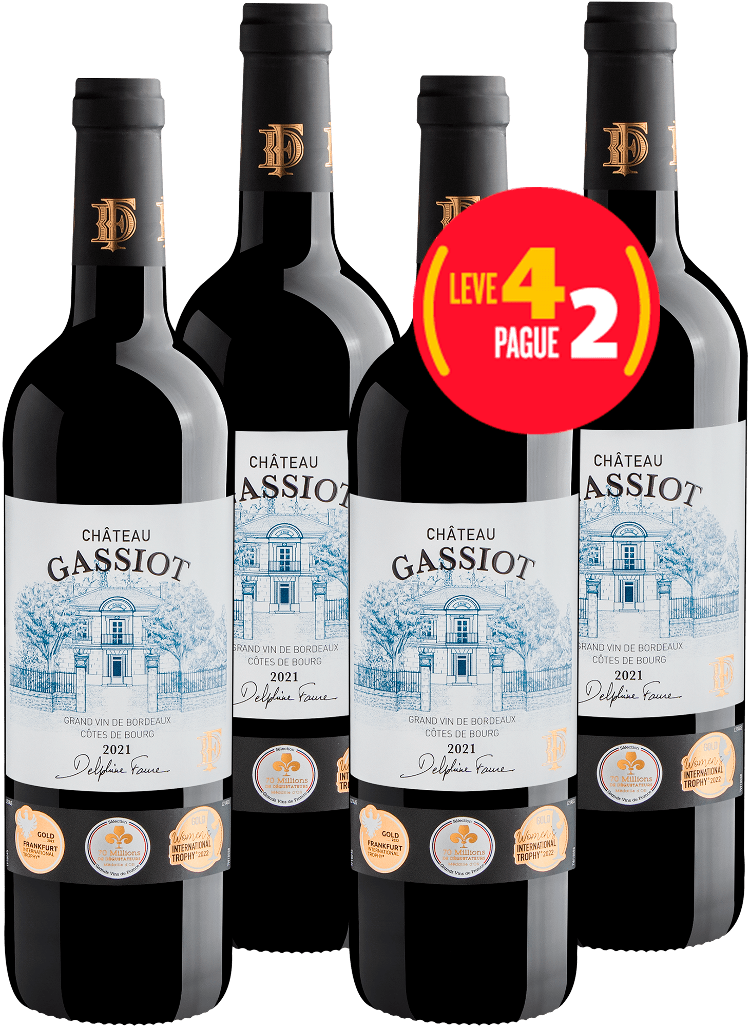 Kit Leve 4 Pague 2 Château Gassiot Côtes de Bourg AOC