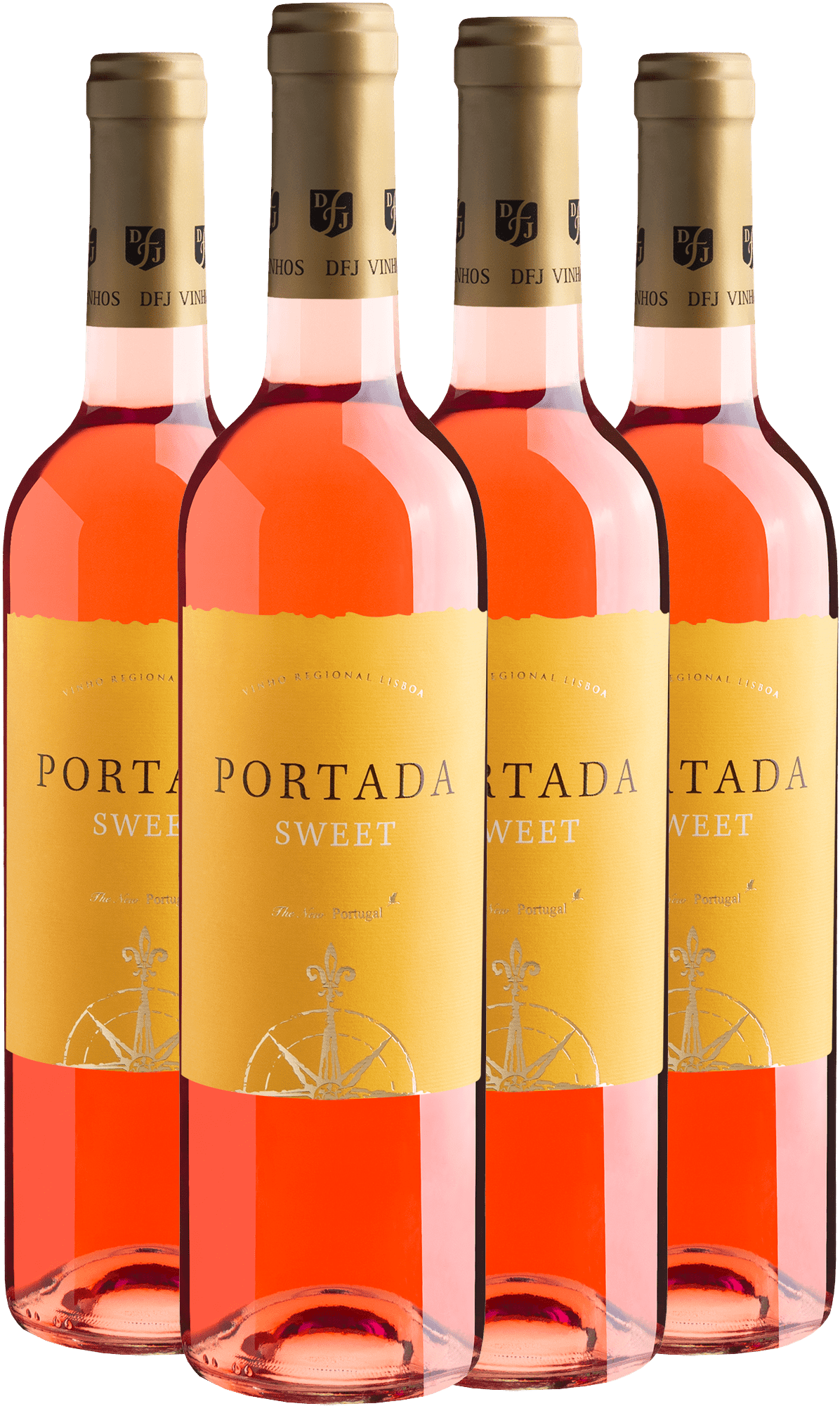 Kit 4 Portada Sweet Rosé Vinho Regional Lisboa