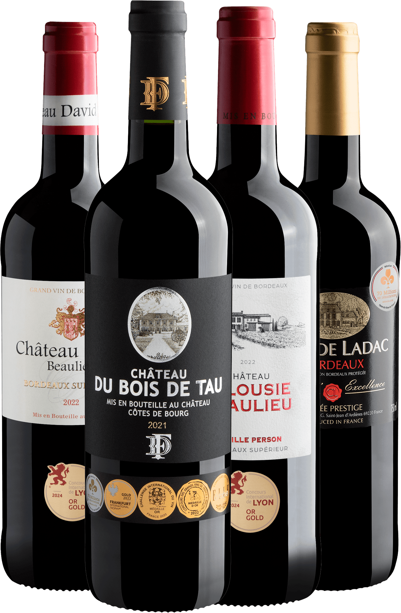 Kit Bordeaux Premiados | 4 garrafas por R$69,90 cada