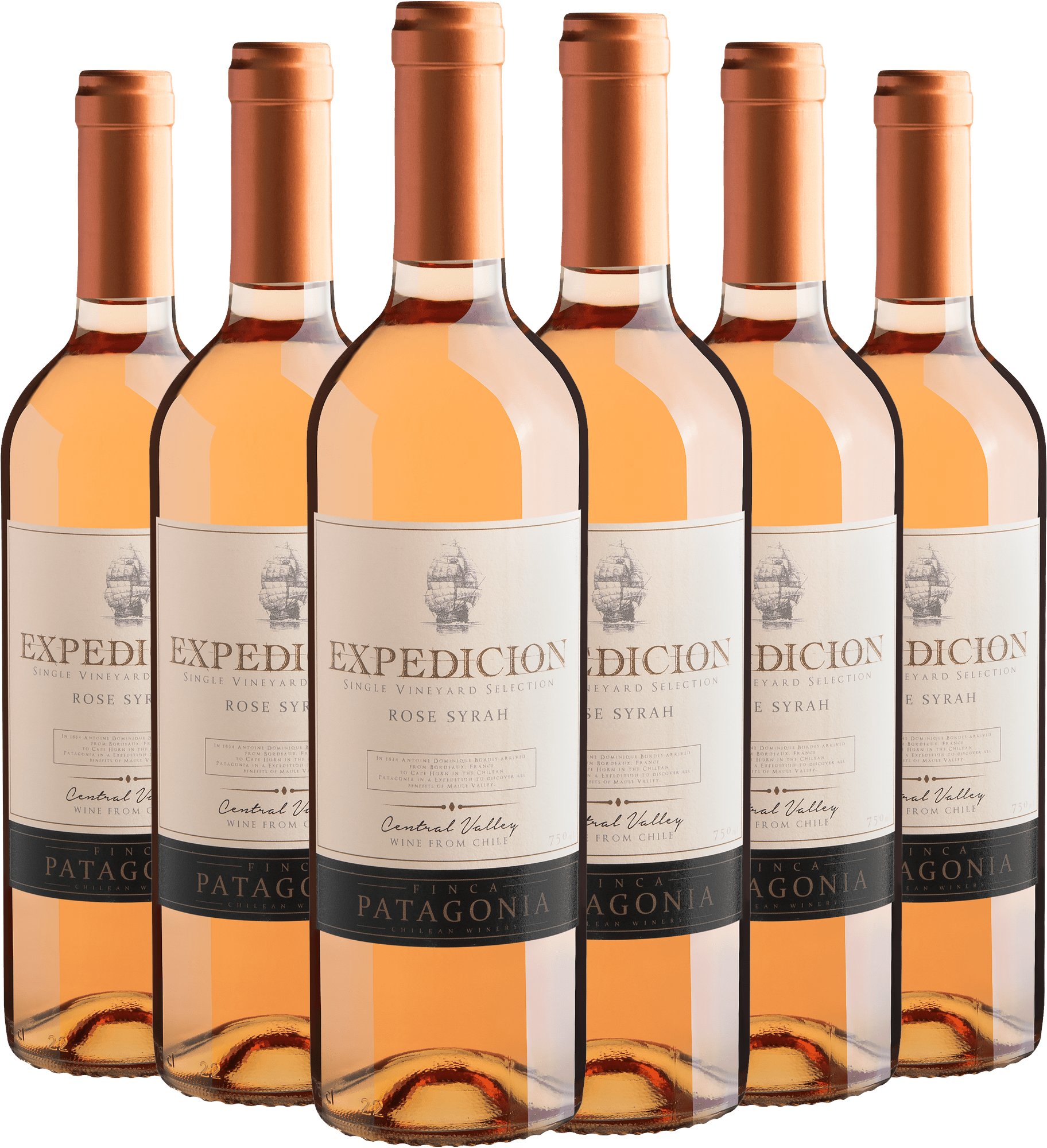 Kit 6 Finca Patagonia Expedicion Single Vineyard Selection Rose Syrah