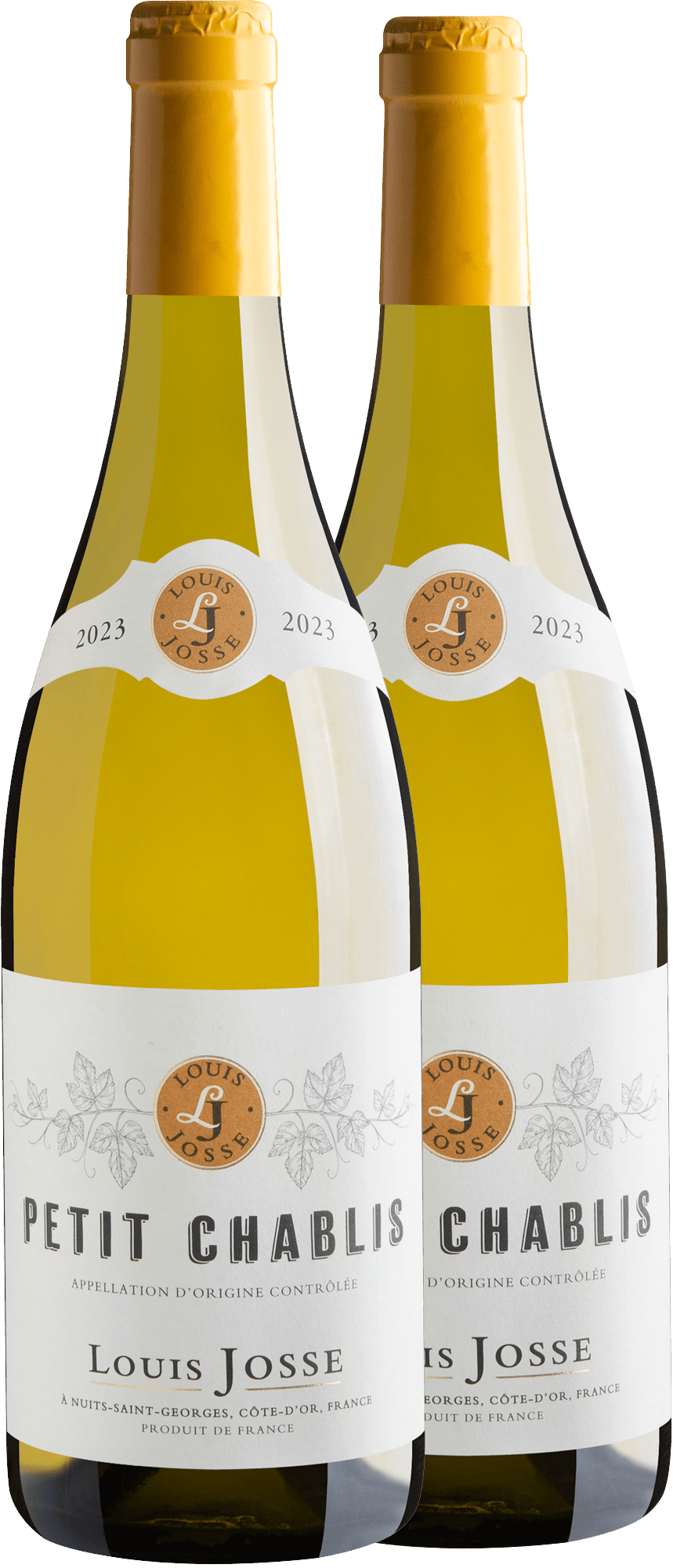 Kit 2 Louis Josse Petit Chablis AOC por R$229,90 cada garrafa