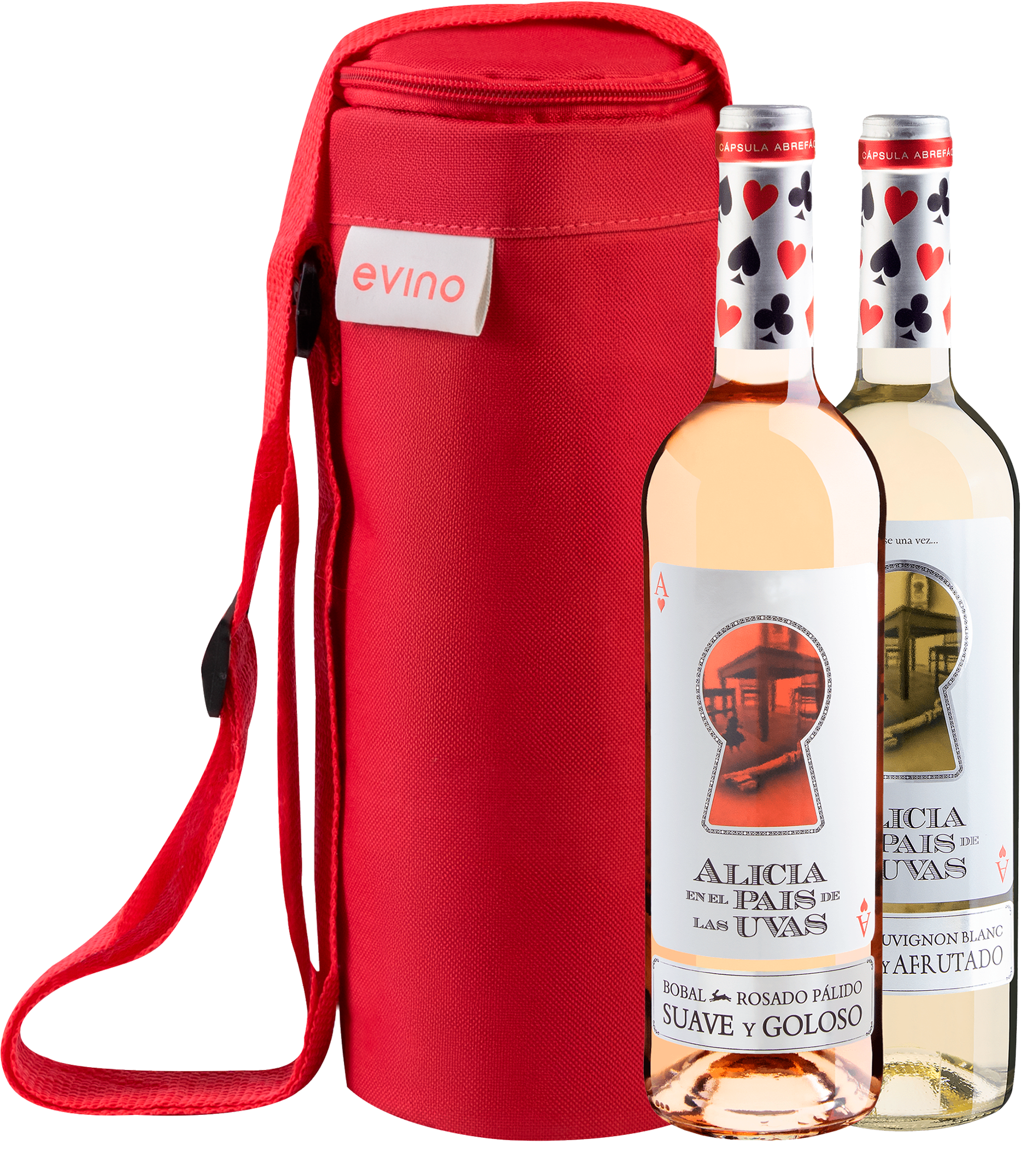Kit Alicia en el Pais de Las Uvas | 1 Rosé + 1 Branco + Bolsa Exclusiva Grátis